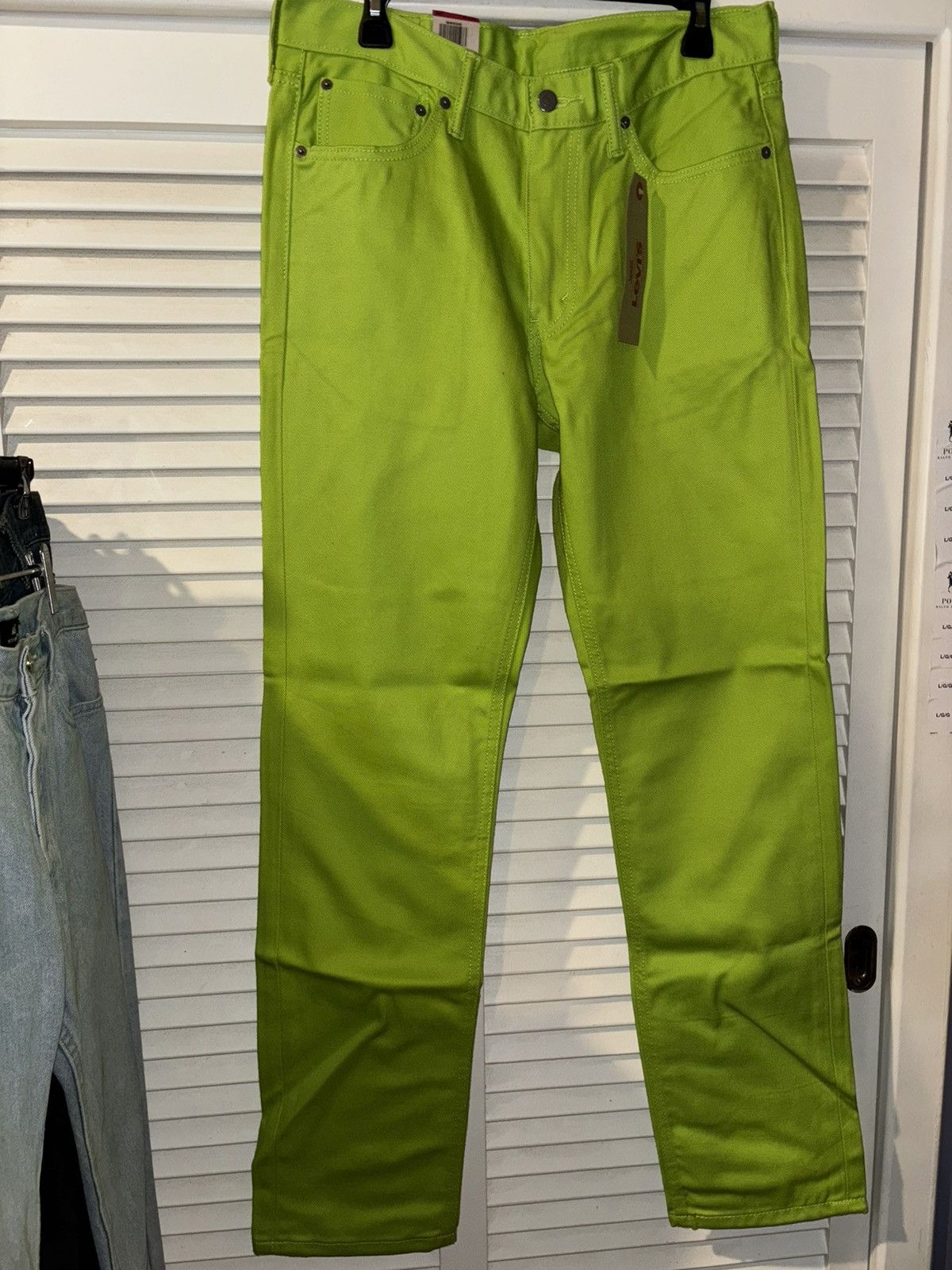Levi’s 541 slime lime green denim jeans 32 X 34 brand new