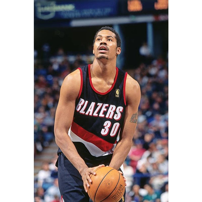NBA × Starter Portland Blazers 90s STARTER puffer Pullover blk red vintage Size US L / EU 52-54 / 3 - 11 Thumbnail