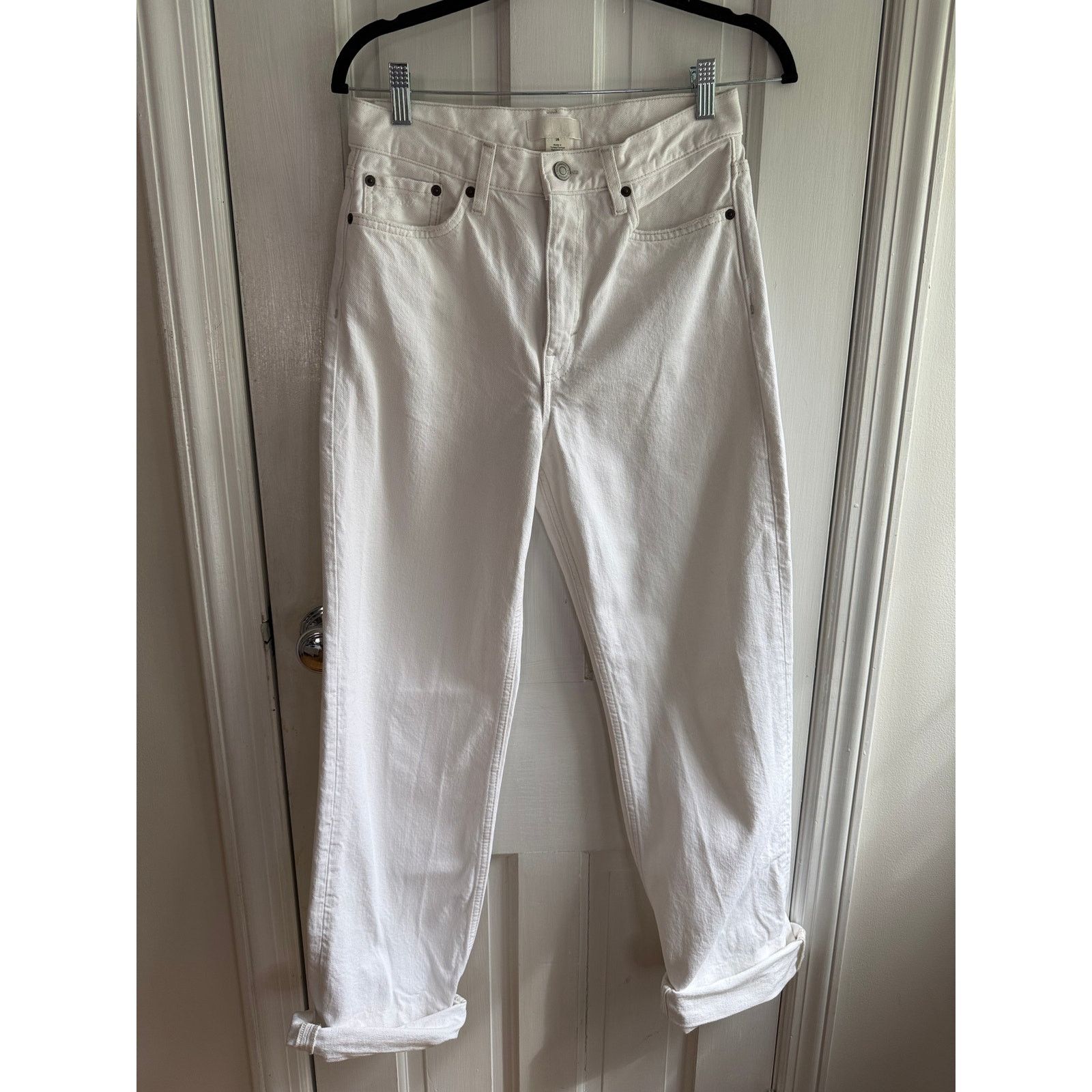 Cos COS White Wide Leg Jeans | High Rise | Size 26 | EUC Size 26" / US 2 / IT 38 - 1 Thumbnail