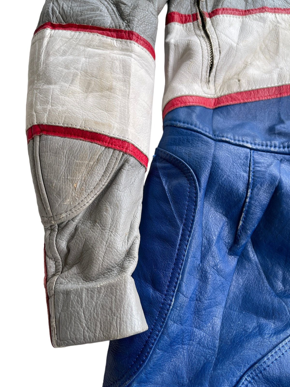 Japanese Brand Vintage 80s Kadoya Leather Racing Suit Size US 28 / EU 44 - 20 Thumbnail