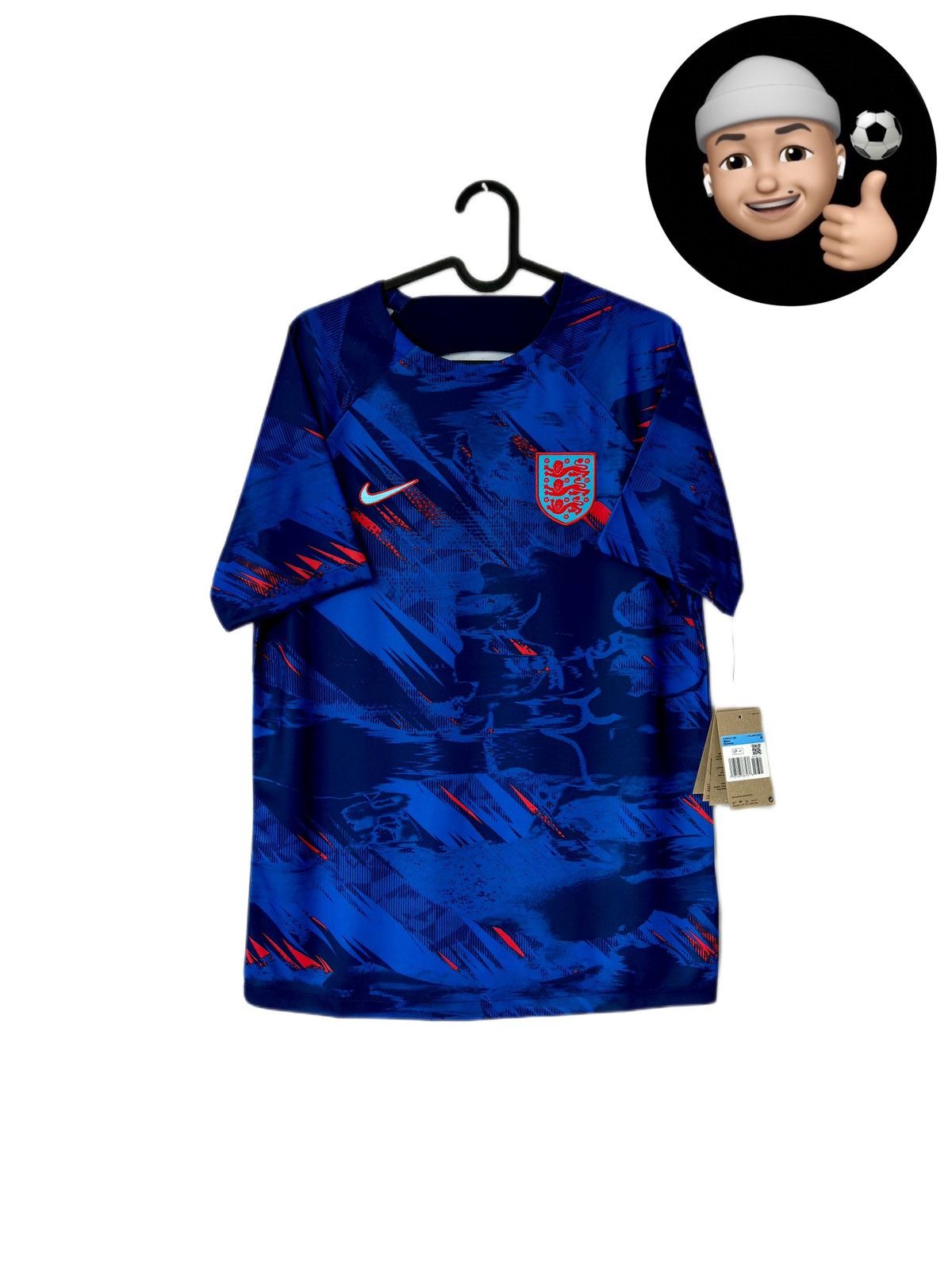 Nike NEW 2022 2023 England National Nike Pre Match Soccer Jersey Size US M / EU 48-50 / 2 - 1 Thumbnail
