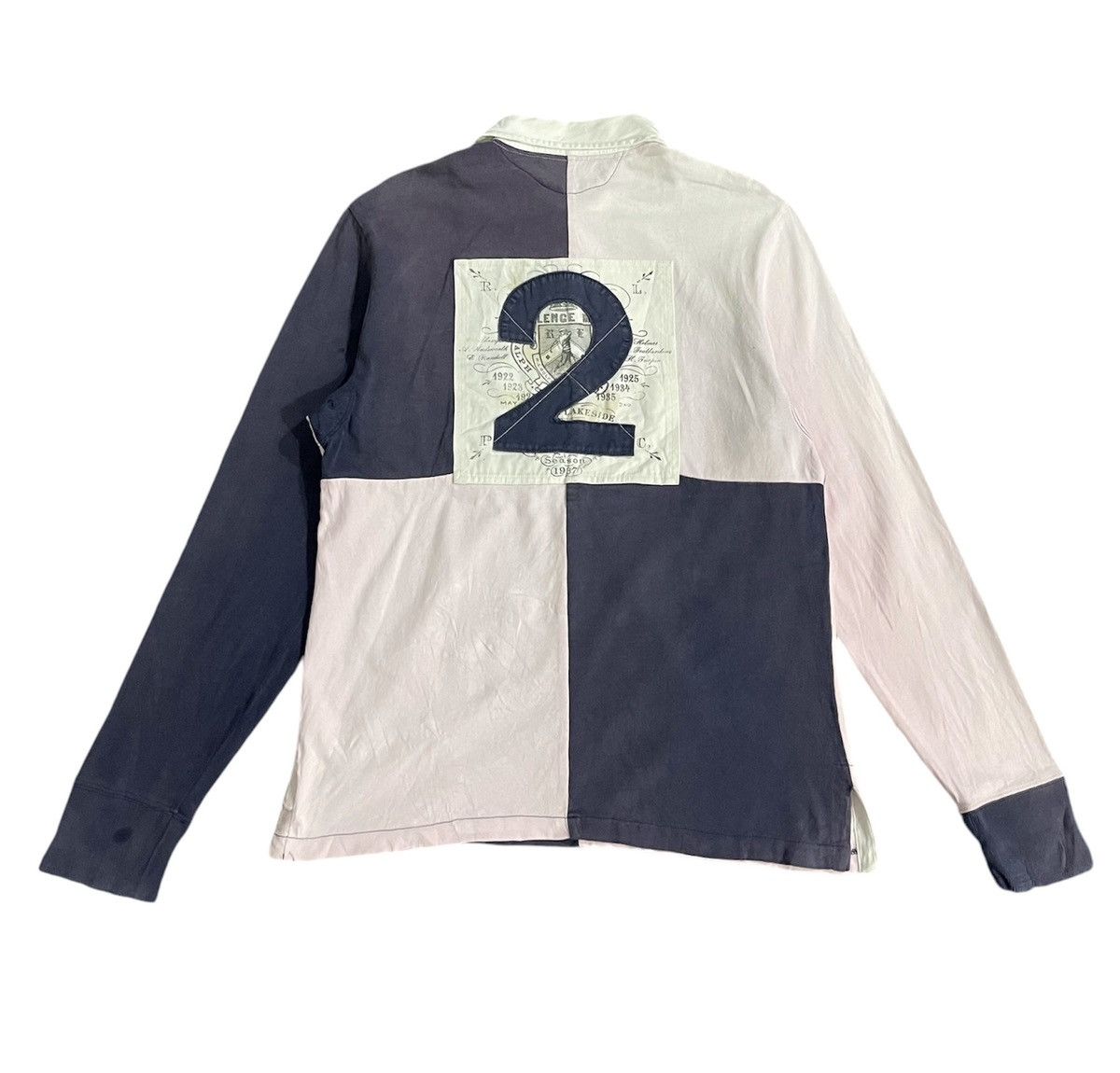 Polo Ralph Lauren Y2k Vintage Faded Polo Ralph Lauren Style Rugby Polo Tee Size US M / EU 48-50 / 2 - 1 Thumbnail