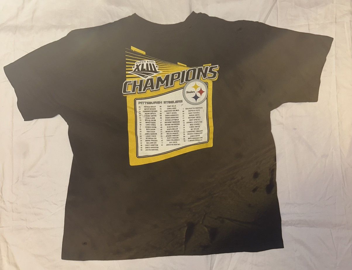 NFL PITT STEELERS SUPER BOWL XLIII TEAM REEBOK Black Shirt Sz2XL Size US XXL / EU 58 / 5 - 3 Thumbnail