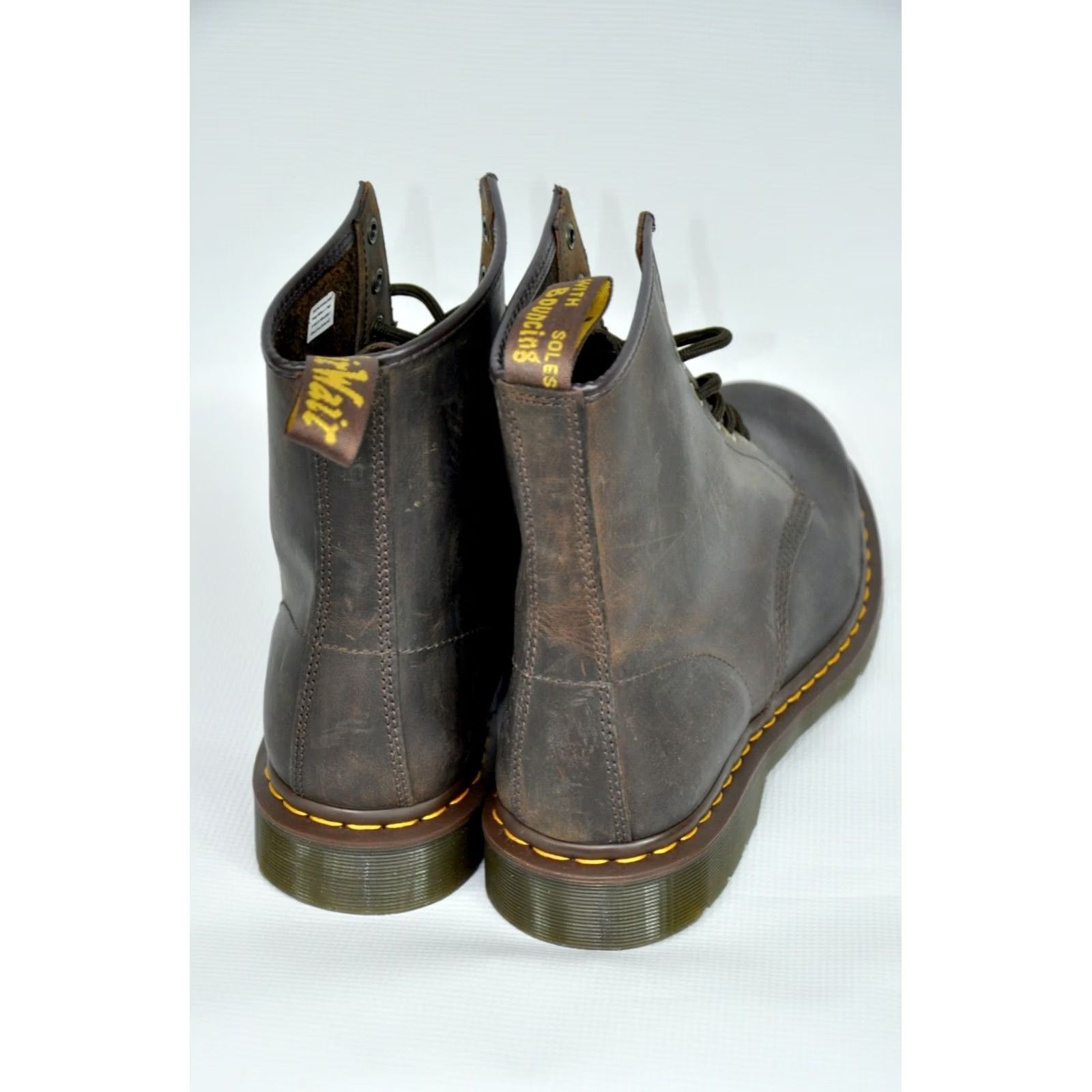 Dr. Martens Dr. Martens 1460 8 Leather Boots Mens EU47 US13 UK12 Brown Combat Lace Up Boots Size US 12 / EU 45 - 6 Thumbnail