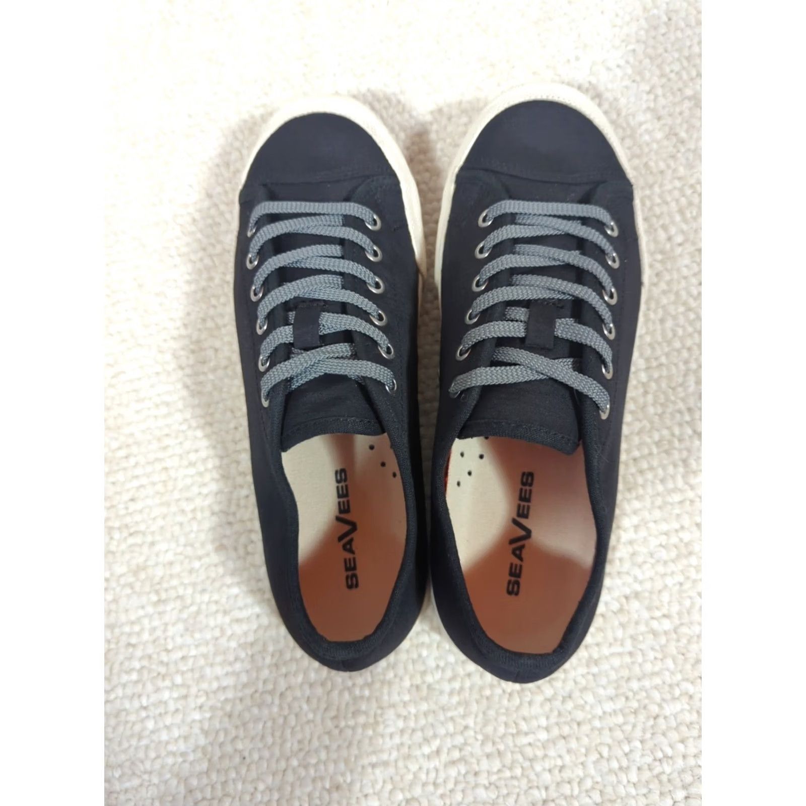 SeaVees Seavees Womens Army Issue Low Top Sneaker Black Size 7.5 Grunge Casual Navy-? Size US 8 / IT 38 - 5 Thumbnail