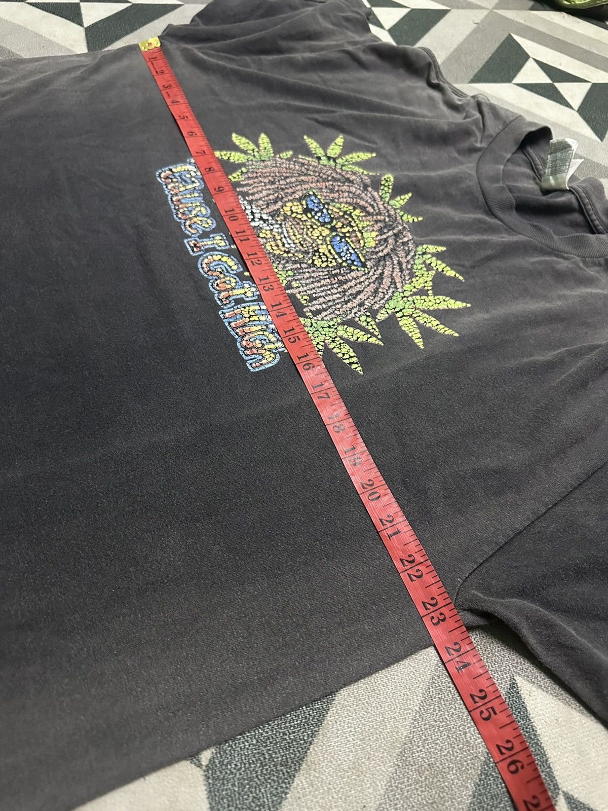 Vintage Vintage Raggae canabies black tee Size US XL / EU 56 / 4 - 7 Thumbnail