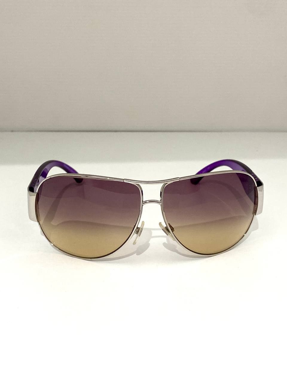 Chanel Chanel CC Logo Oversized Wrap Aviator 4128 Sunglasses Y2K Size ONE SIZE - 4 Thumbnail