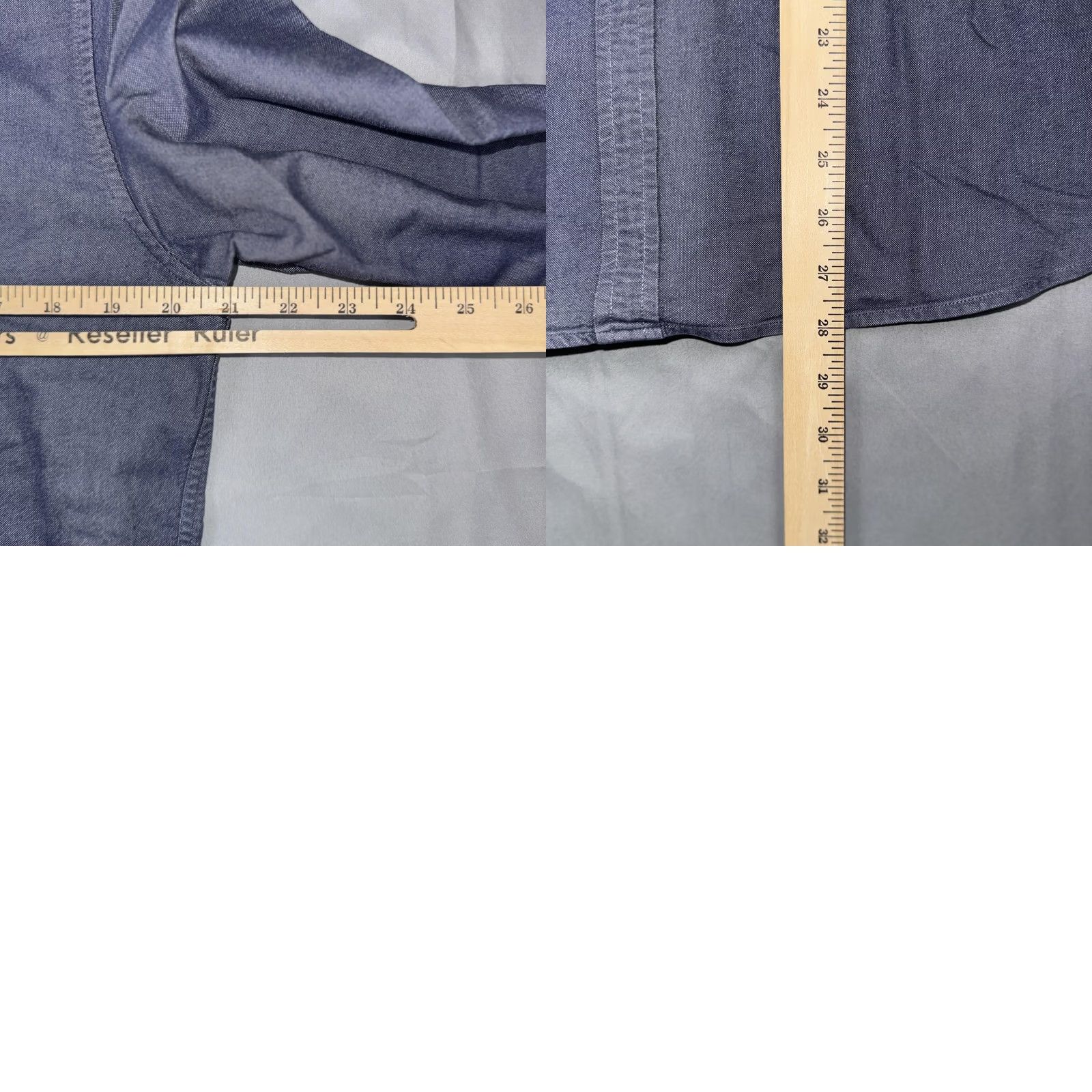 Fred Perry Fred Perry Shirt Mens M Blue Chambray Long Sleeve Button Front Casual Size US M / EU 48-50 / 2 - 8 Thumbnail