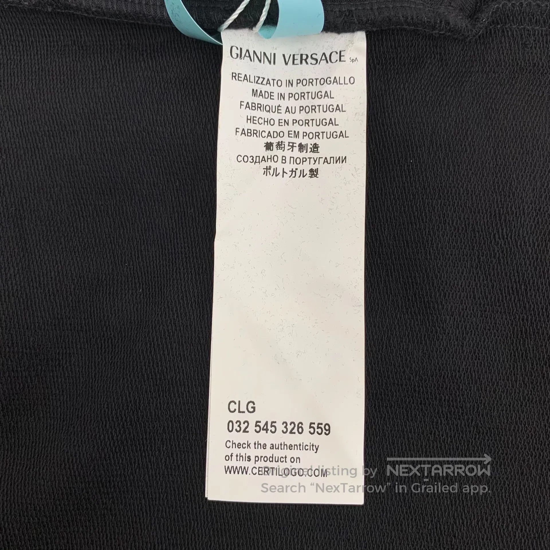 Versace Versace size XS Black cotton casual long pants with drawst Size US 27 - 8 Thumbnail
