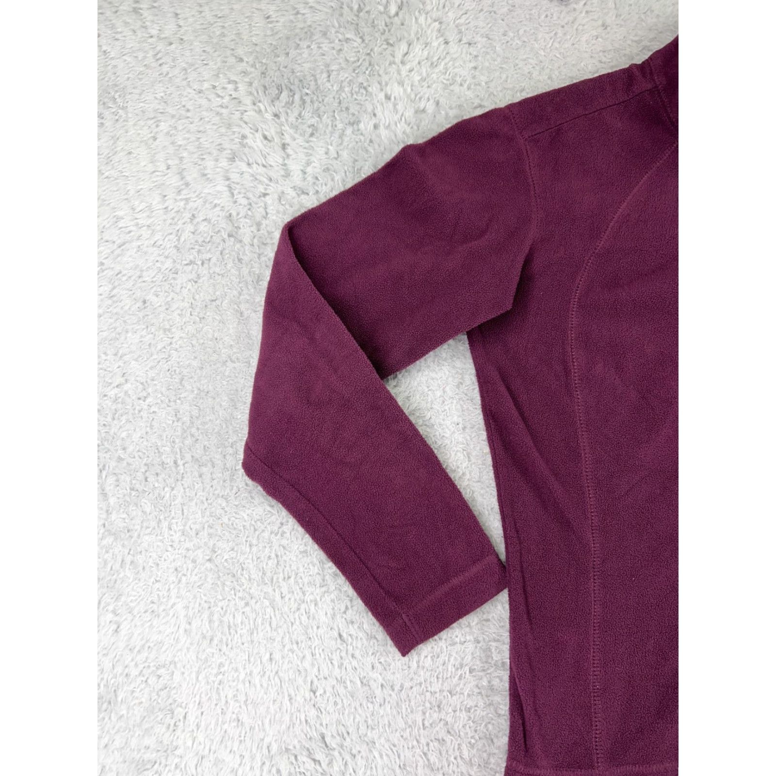 Vintage Columbia Sweater Womens Small Purple Fleece 1/4 Zip Mock Neck Polyester Hiking Size S / US 4 / IT 40 - 3 Thumbnail