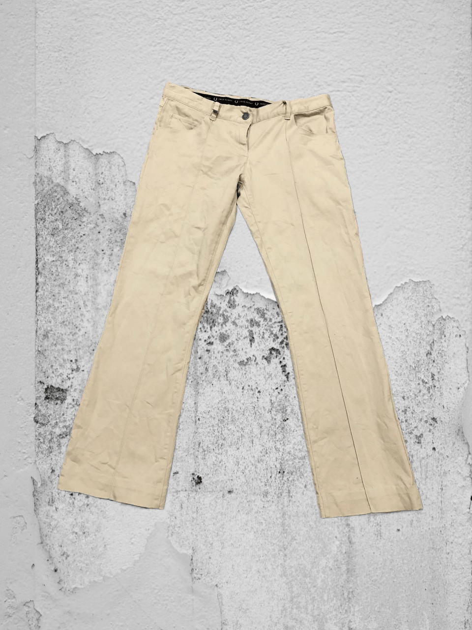 Fred Perry streetwear jeans pants beige Y2K Fred Perry vintage Size 30" / US 8 / IT 44 - 1 Thumbnail