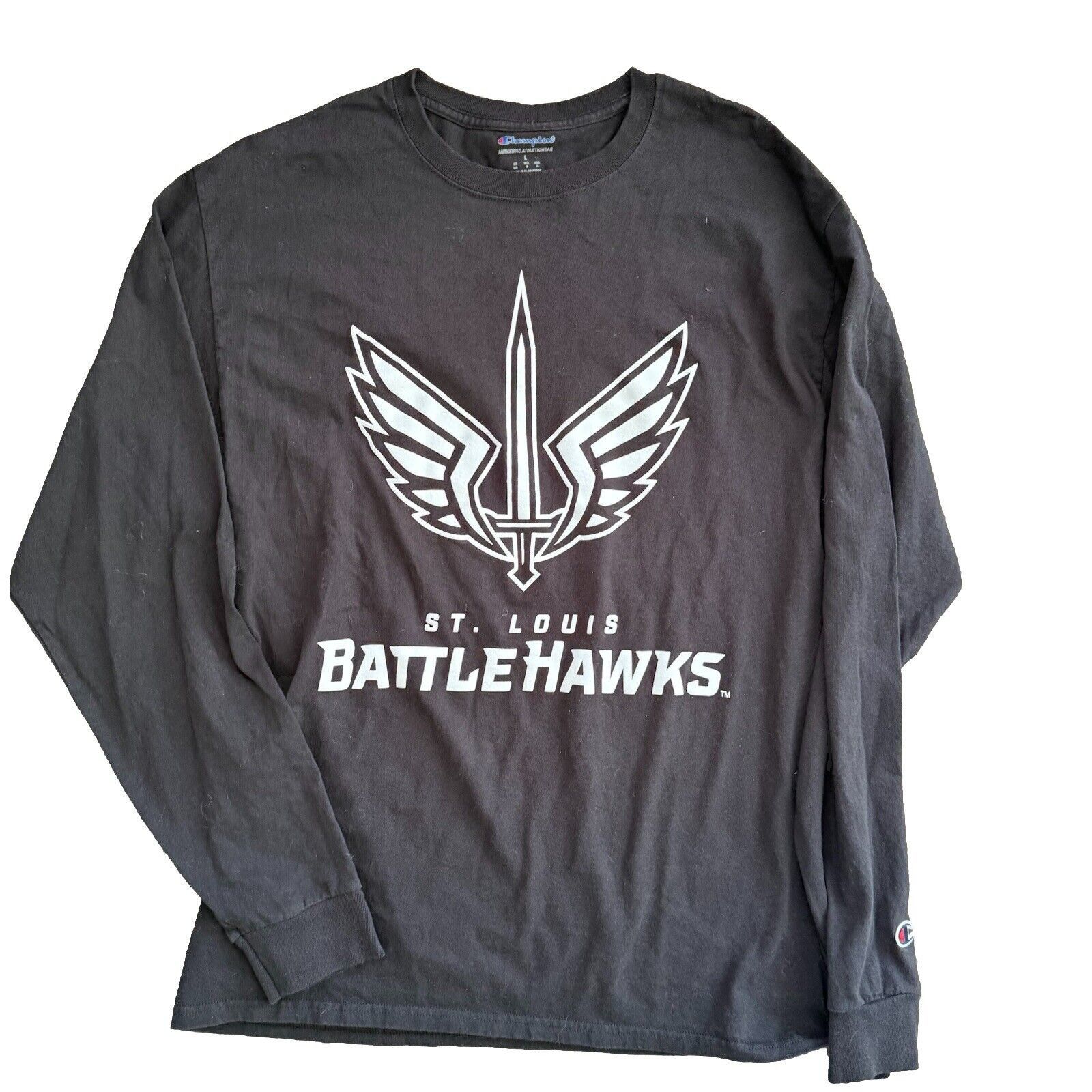 Champion St Louis Battle Hawks Budweiser Champion Long Sleeve Tee Size US L / EU 52-54 / 3 - 1 Thumbnail