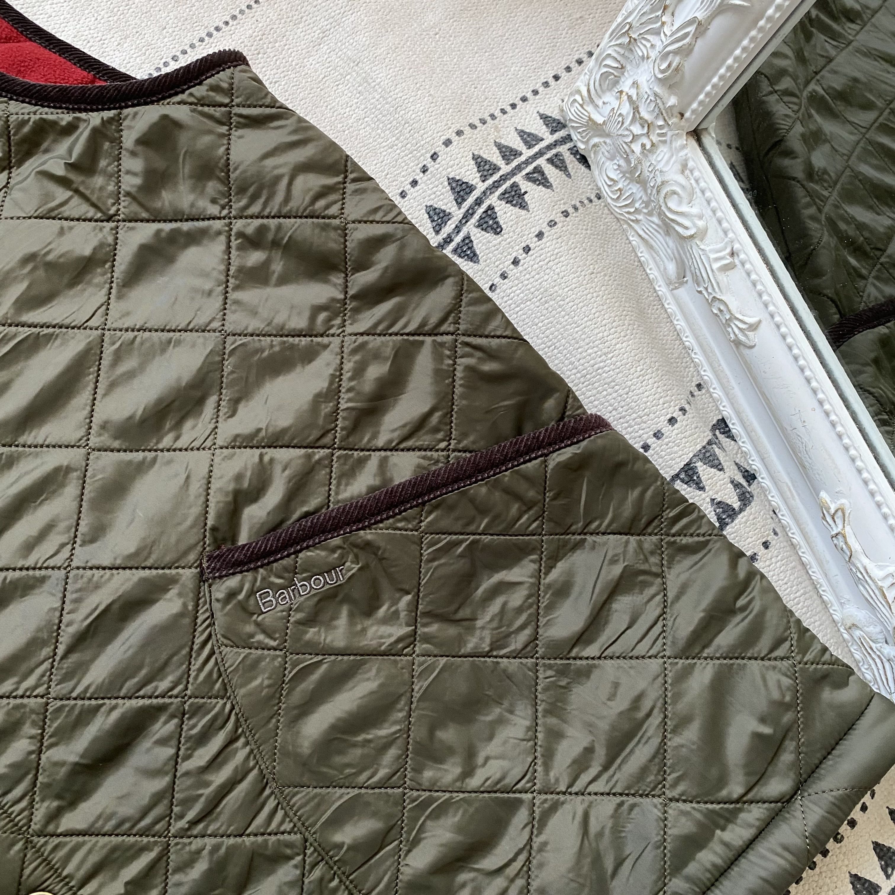 Barbour 🐾 Vintage Barbour Quilted Waistcoat Linning Vest hunter Size US L / EU 52-54 / 3 - 5 Thumbnail