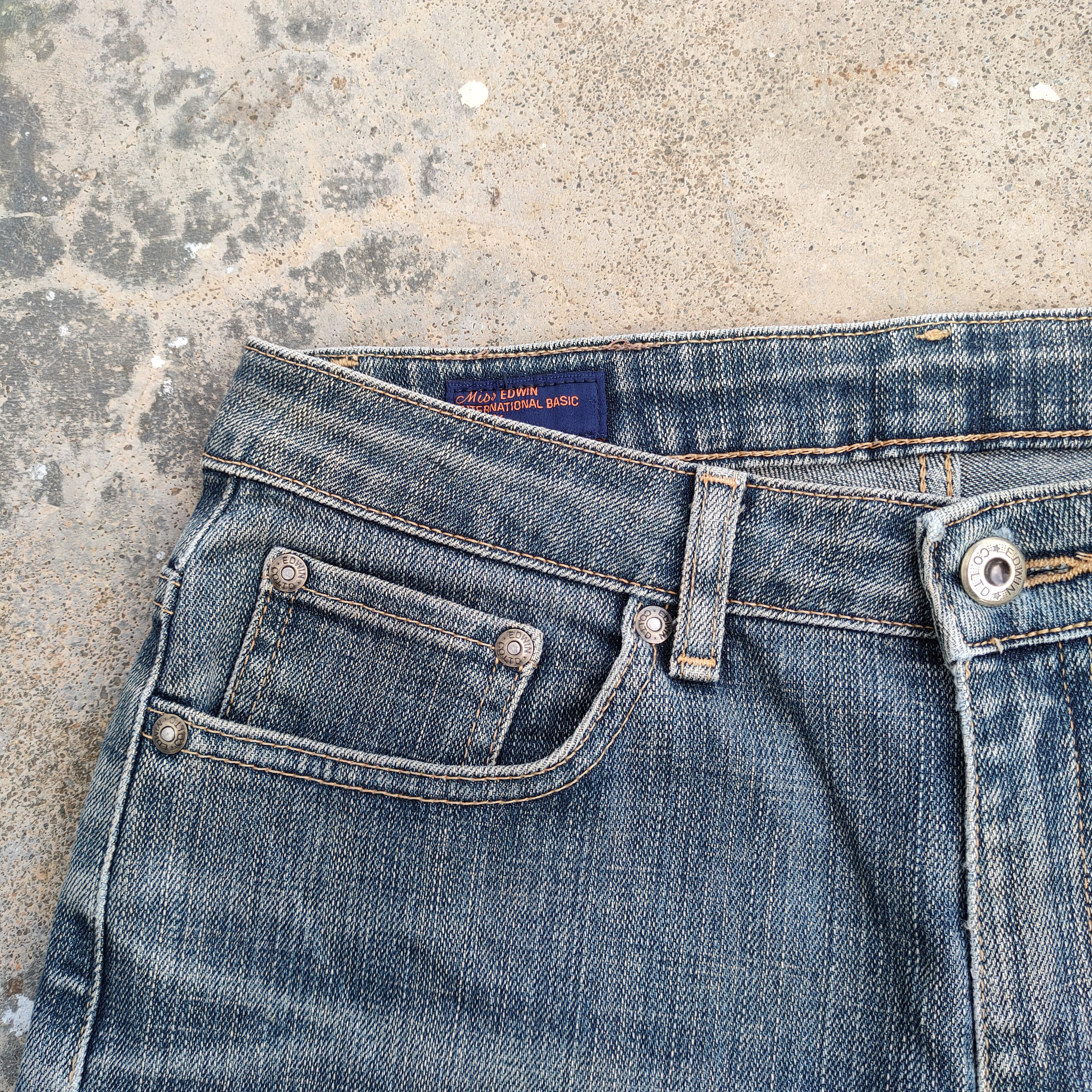 Edwin × Jean × Vintage VINTAGE MISS EDWIN WOMEN BOOTCUT FADED JEANS DENIM PANTS Size US 29 - 6 Thumbnail
