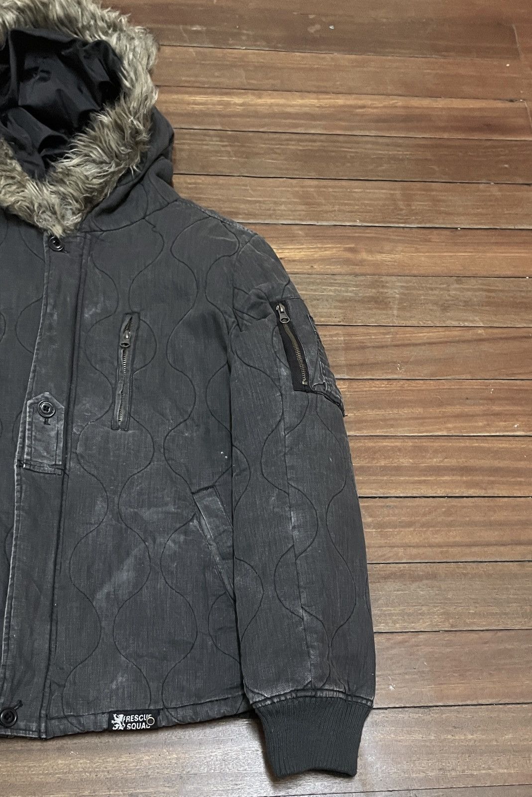 Japanese Brand Rare Design Vintage Firemen Rescue Squad Fur Jacket 2000s Size US L / EU 52-54 / 3 - 6 Thumbnail
