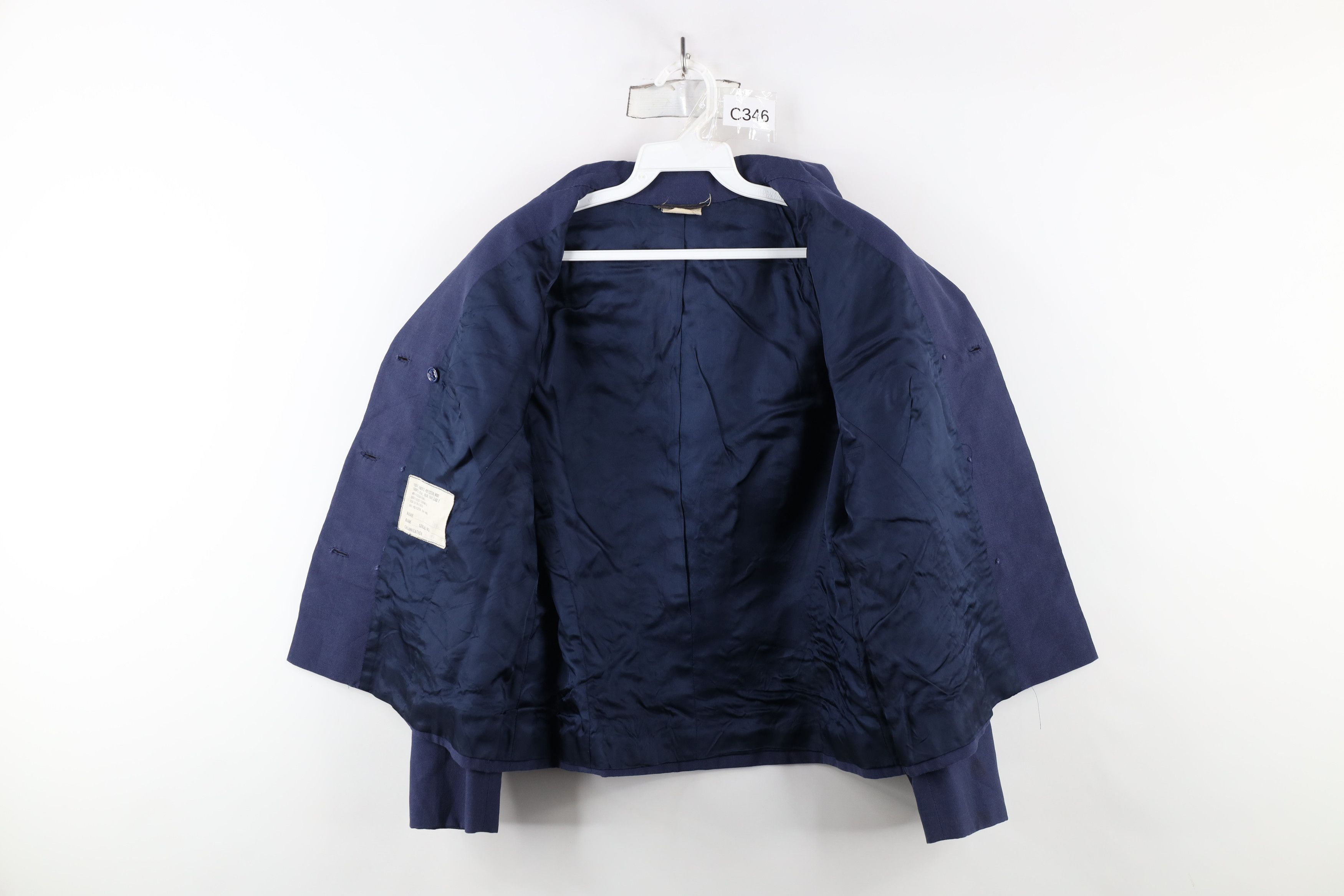 Vintage Vintage 70s Vietnam War Wool 10oz Blue 1549 Class 2 Jacket Size XL / US 12-14 / IT 48-50 - 9 Thumbnail
