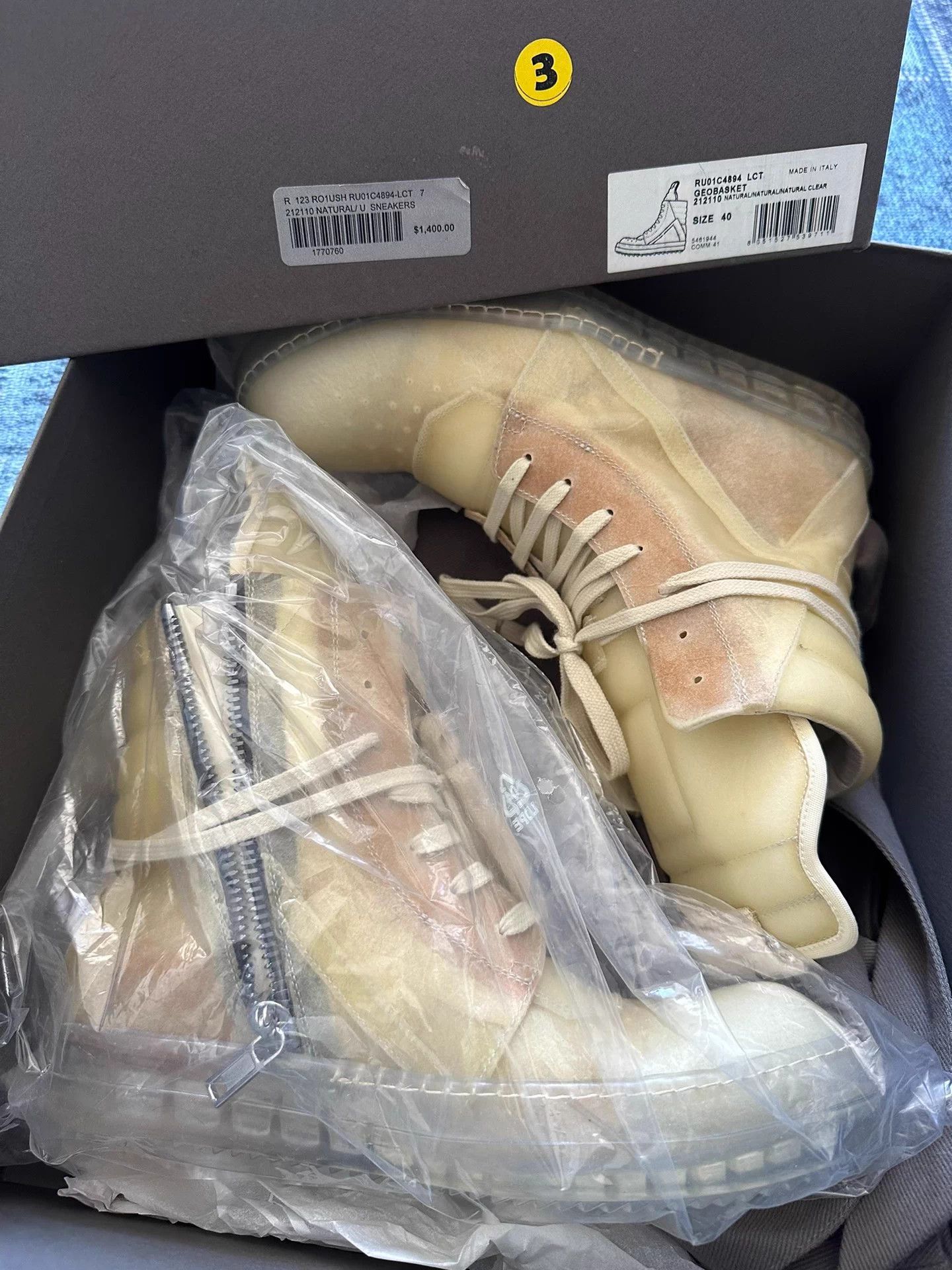 Rick Owens Rick Owens Phantom Inverted Triangle 40 New Rare Size US 7 / EU 40 - 7 Thumbnail