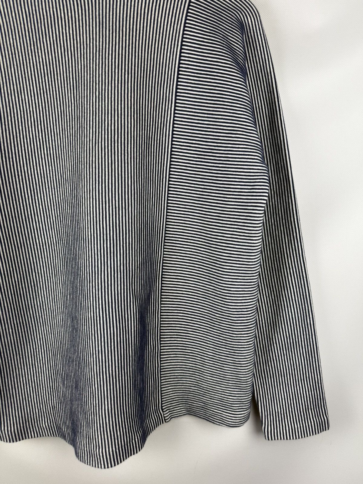 Cos Cos Avant-garde Striped High Neck Cotton Sweater Pullover Size S / US 4 / IT 40 - 19 Thumbnail