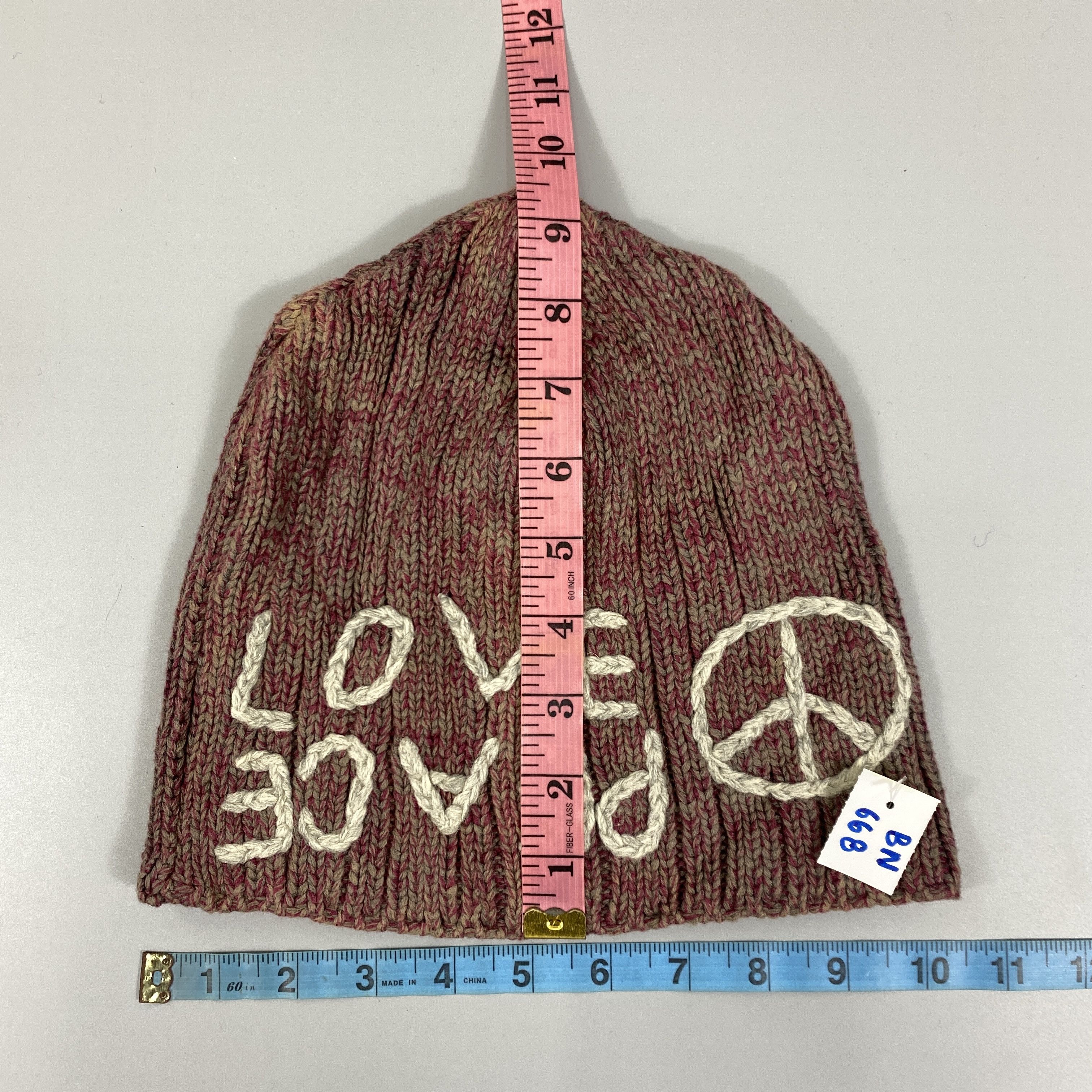 Japanese Brand Love Peace Slouchy Hat -BN668 Size ONE SIZE - 5 Thumbnail