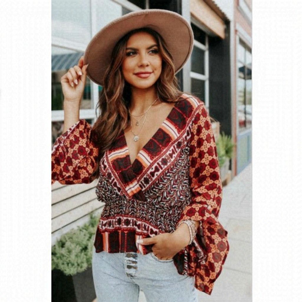 Free People NEW Free People Rosalie Coral Print Wrap Blouse Size XS Size XS / US 0-2 / IT 36-38 - 1 Thumbnail