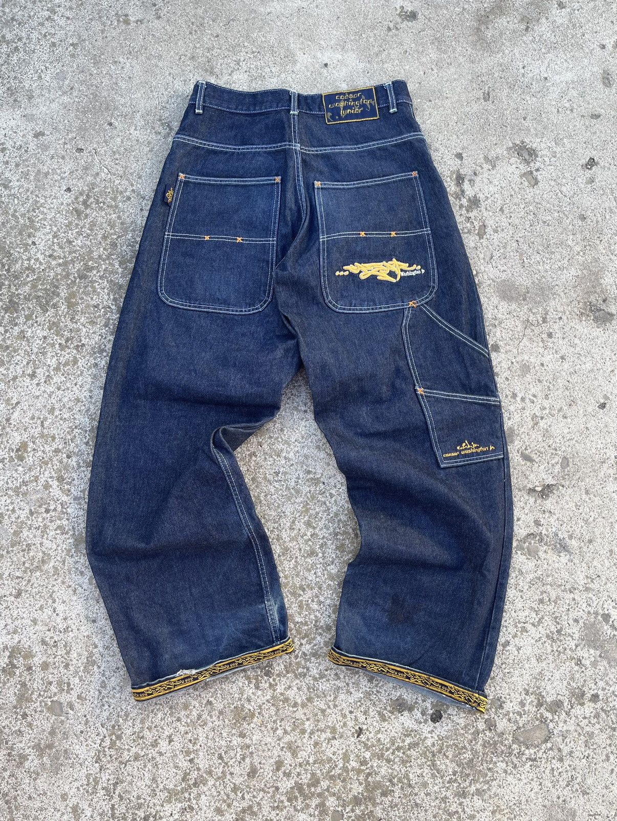 image of Distressed Denim x Jnco Caesar Washington Jr Jeans in Blue, Men's (Size 30)