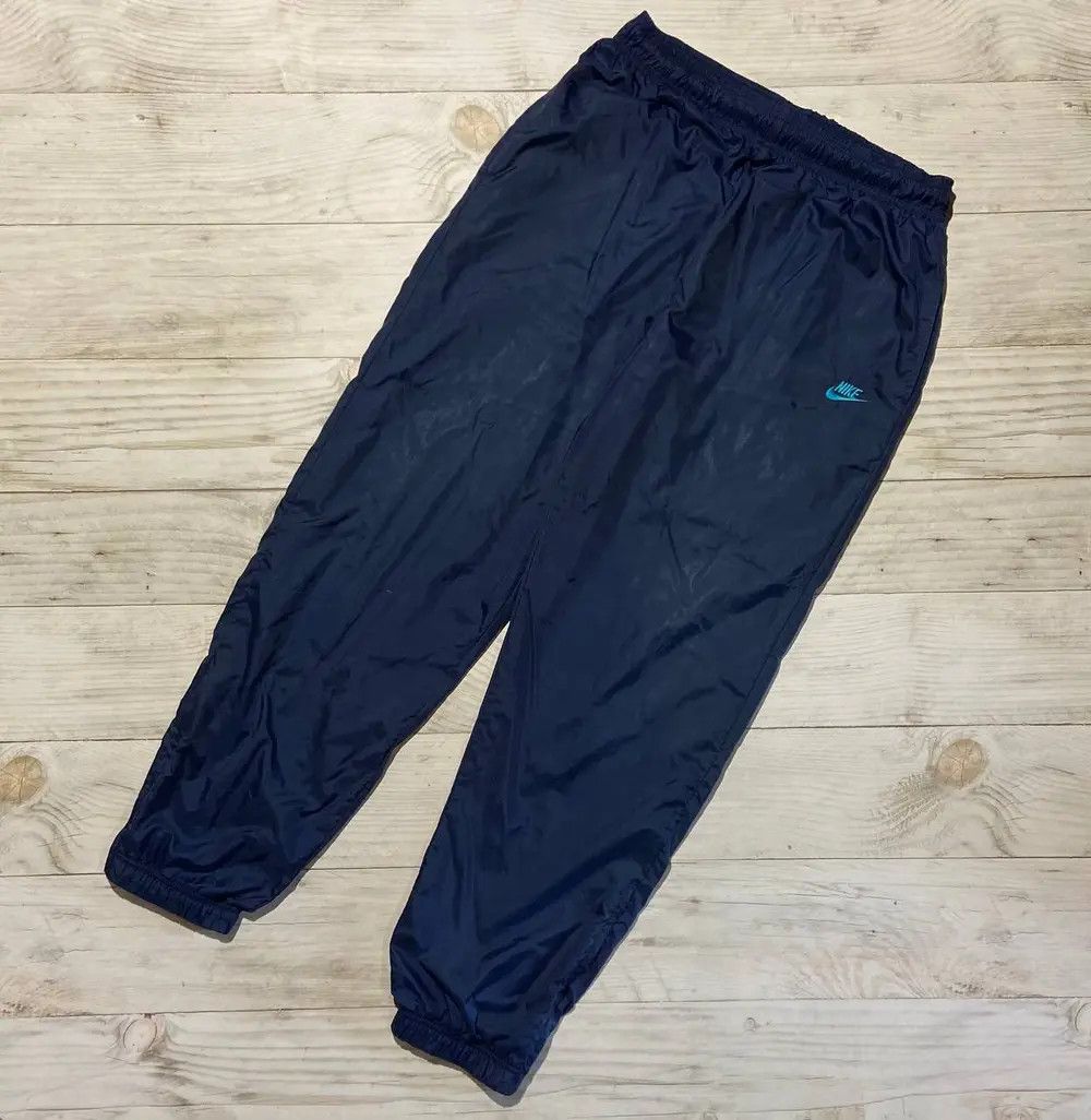 Nike Vintage Nike Track Pants 80s Nylon Swoosh Y2K Men Size L Size US 34 / EU 50 - 1 Thumbnail