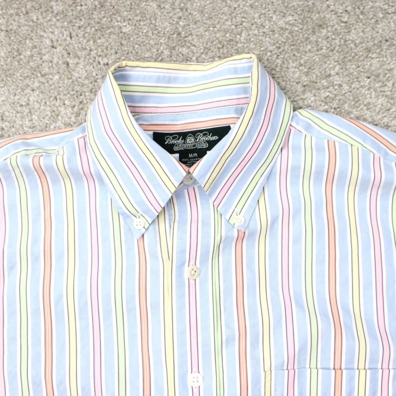 Brooks Brothers Brooks Brothers Country Club Shirt Mens Medium Regular Blue/Cotton Egyptian Cotton L/S Button-Up" Size US M / EU 48-50 / 2 - 6 Thumbnail