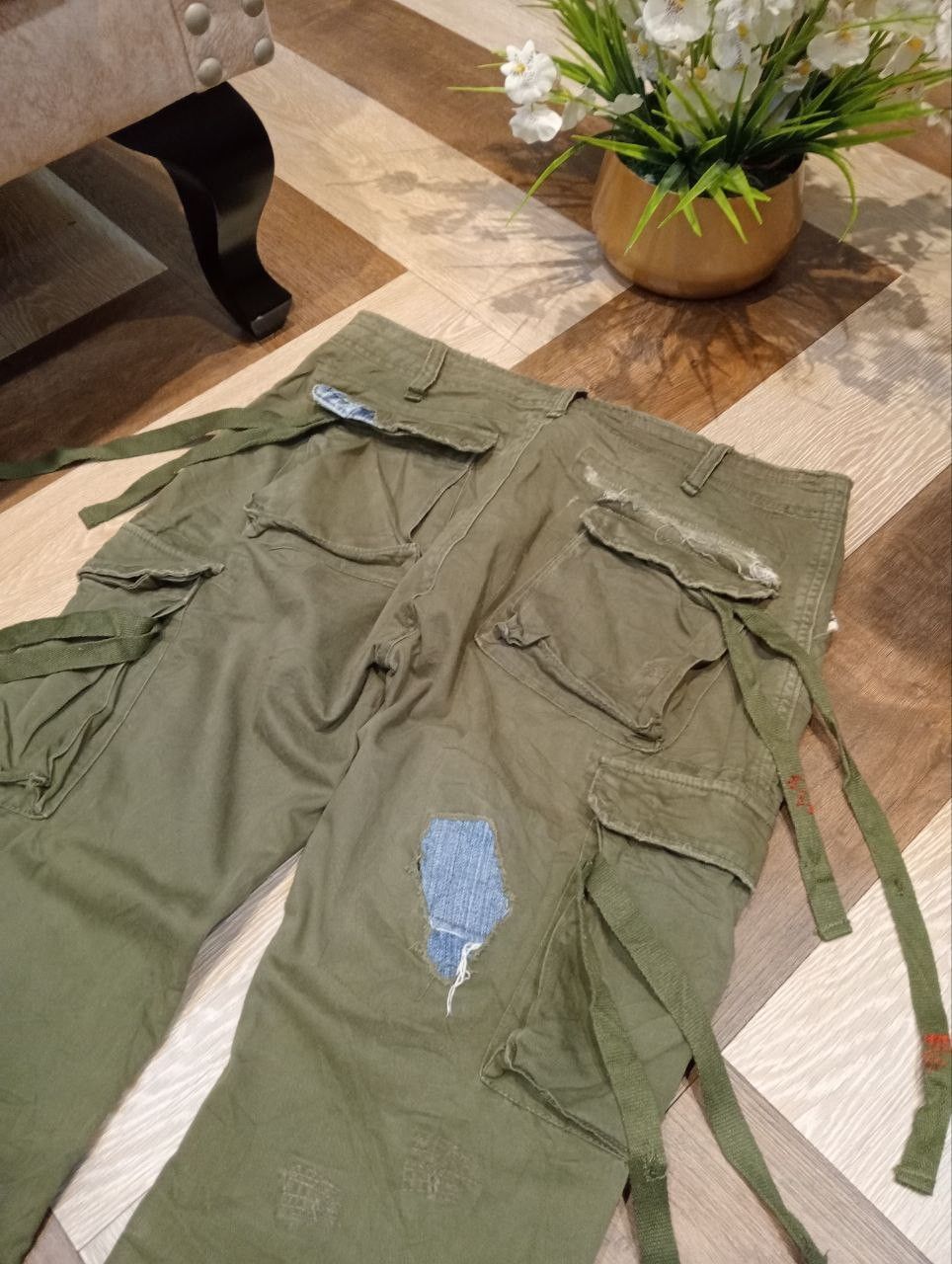 Japanese Brand JAPANESE MANGROVE MILITARY PARACHUTE CARGO PANTS Size US 34 / EU 50 - 13 Thumbnail