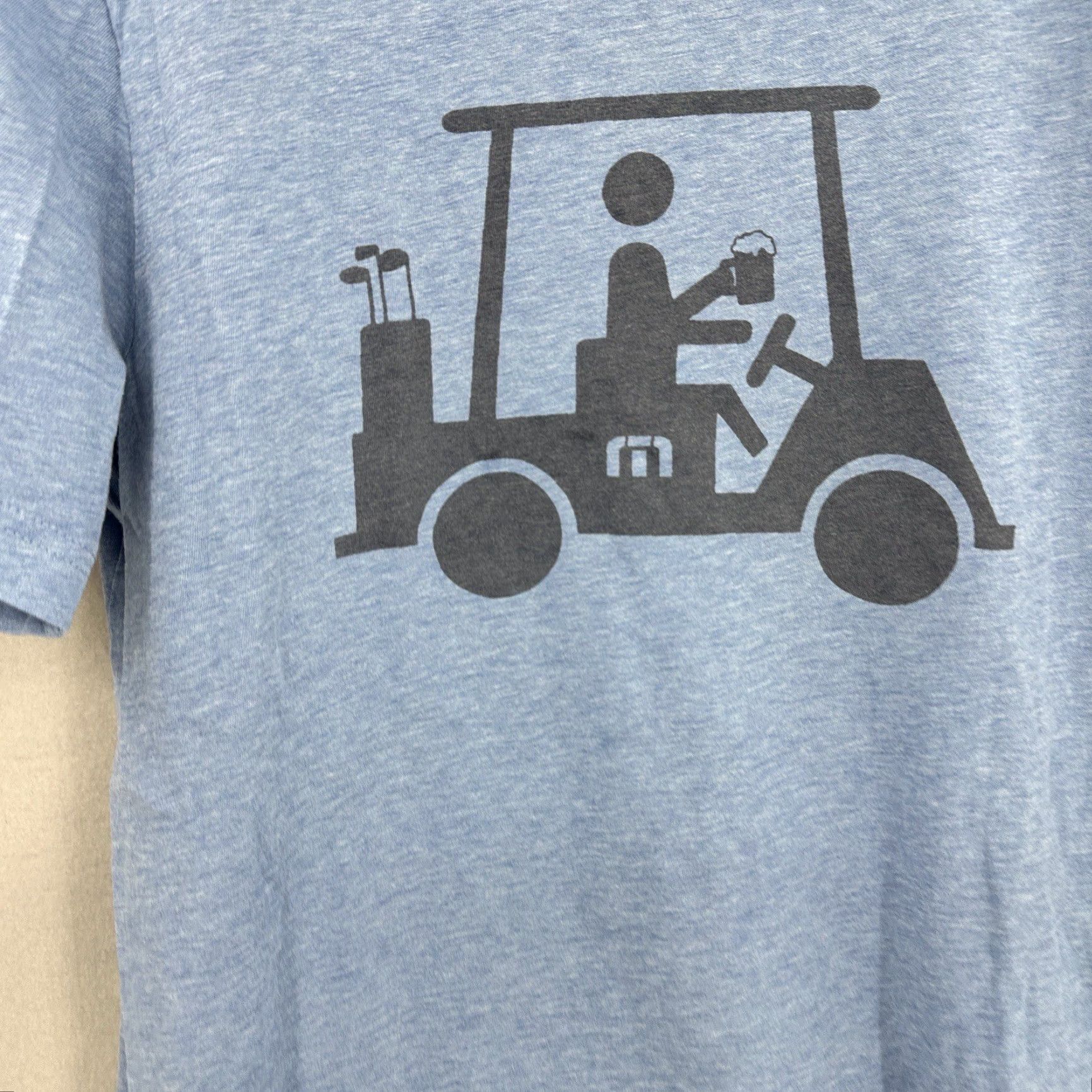 TravisMathew Travis Mathew Golf Shirt Mens Small Blue Pima Cotton Short Sleeve Crew Neck Jersey Outdoor Sports Size US S / EU 44-46 / 1 - 6 Thumbnail