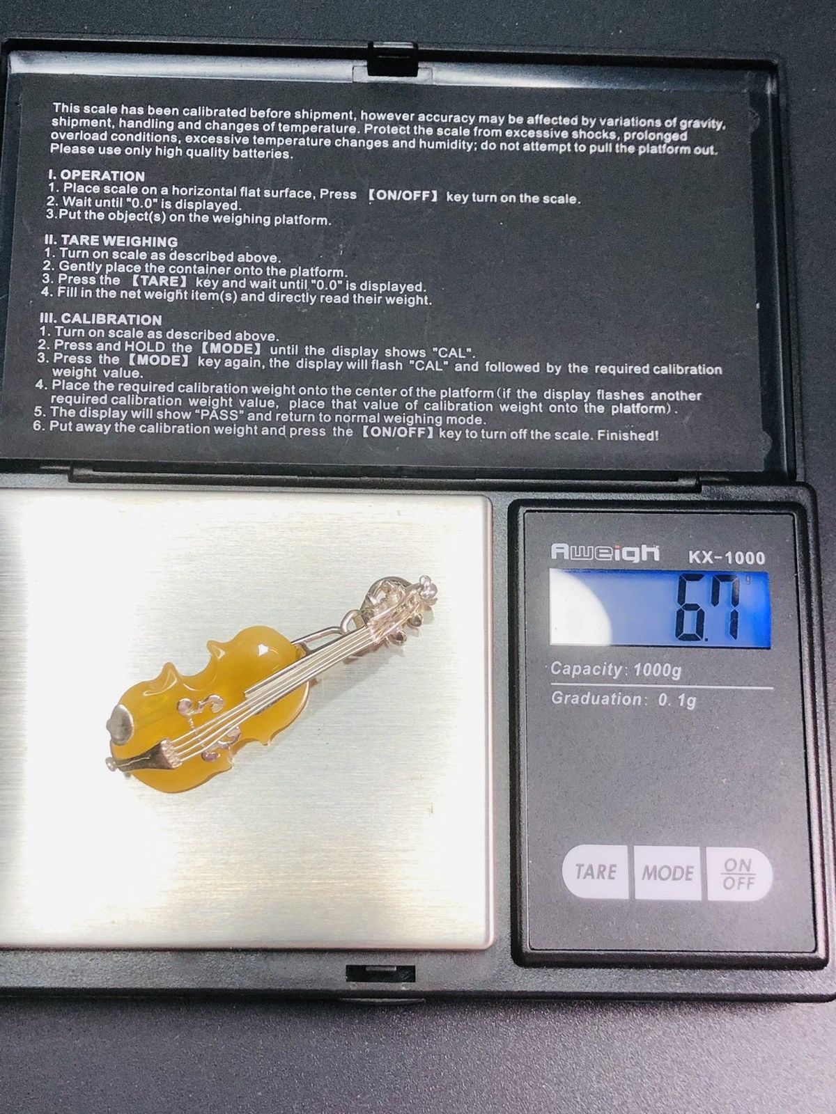 Other Handmade Genuine Baltic Yellow Amber Brooch/Pendant Size ONE SIZE - 10 Thumbnail