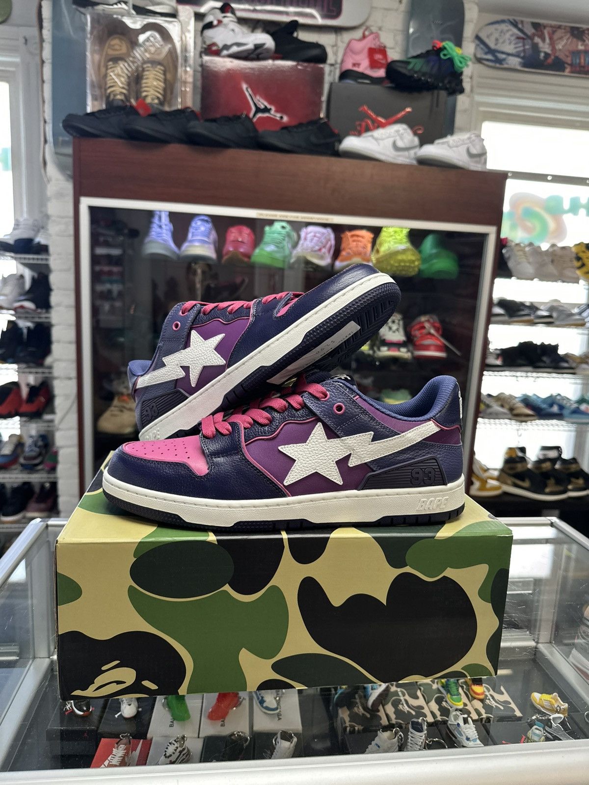 Bape Bape Skatestas ‘Purple/Pink’ Size US 12 / EU 45 - 1 Thumbnail