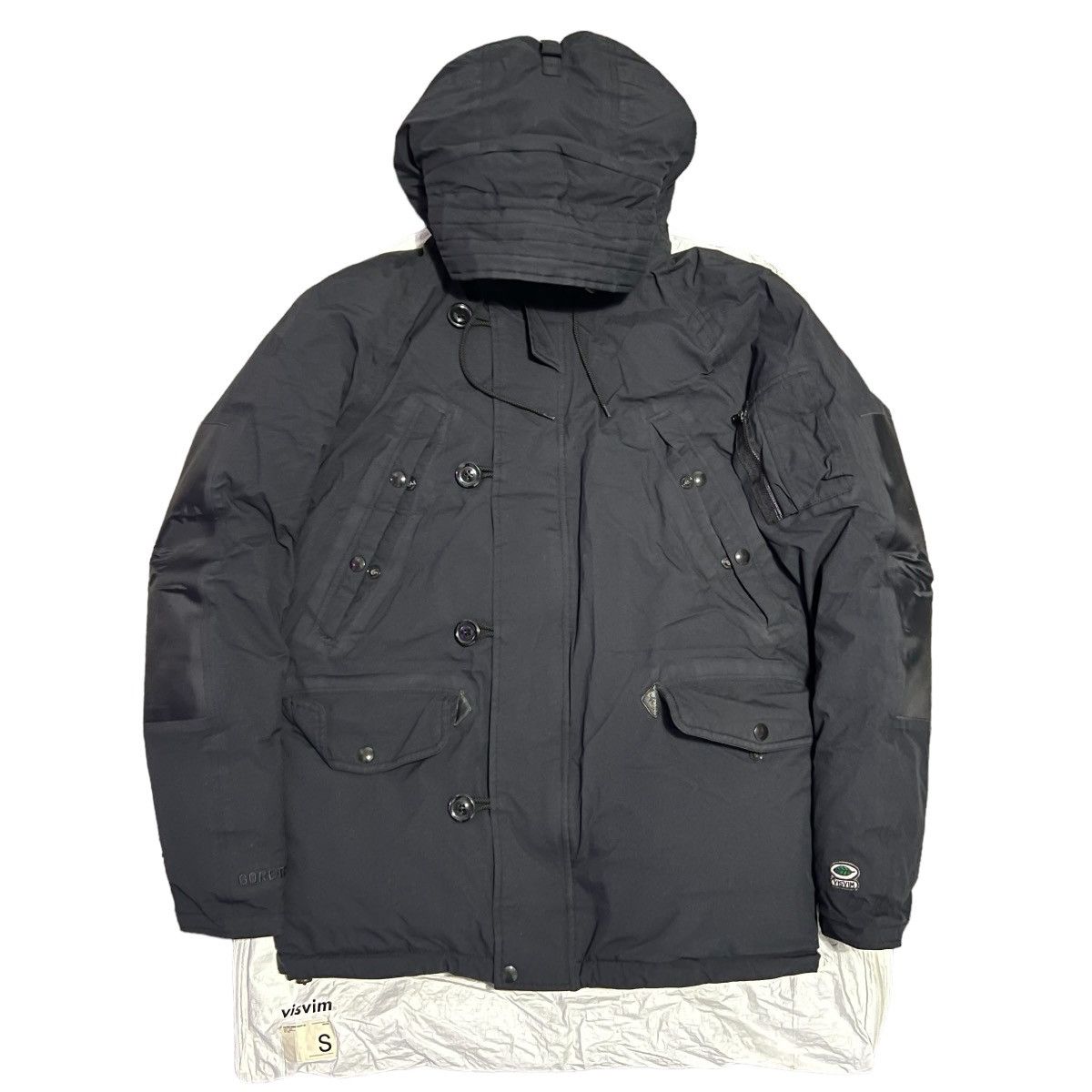 image of Visvim 15Aw Valdez Down Coat 2L in Black, Men's (Size Small)