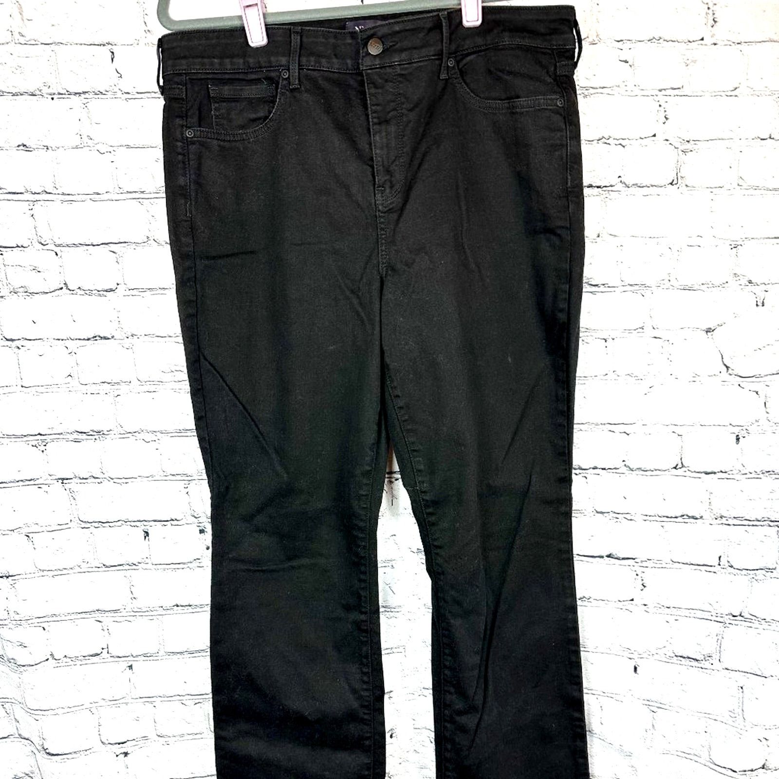 NYDJ NYDJ Marilyn Lift Tuck Technology Straight Jeans Black 16 Size 38" / US 16 / IT 52 - 10 Thumbnail