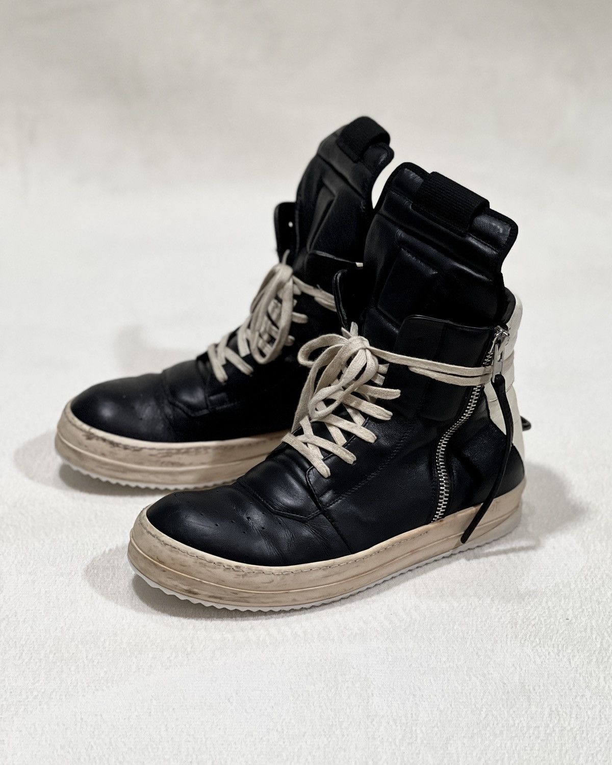 Rick Owens SS16 Cyclops Geobaskets High Top Sneaker