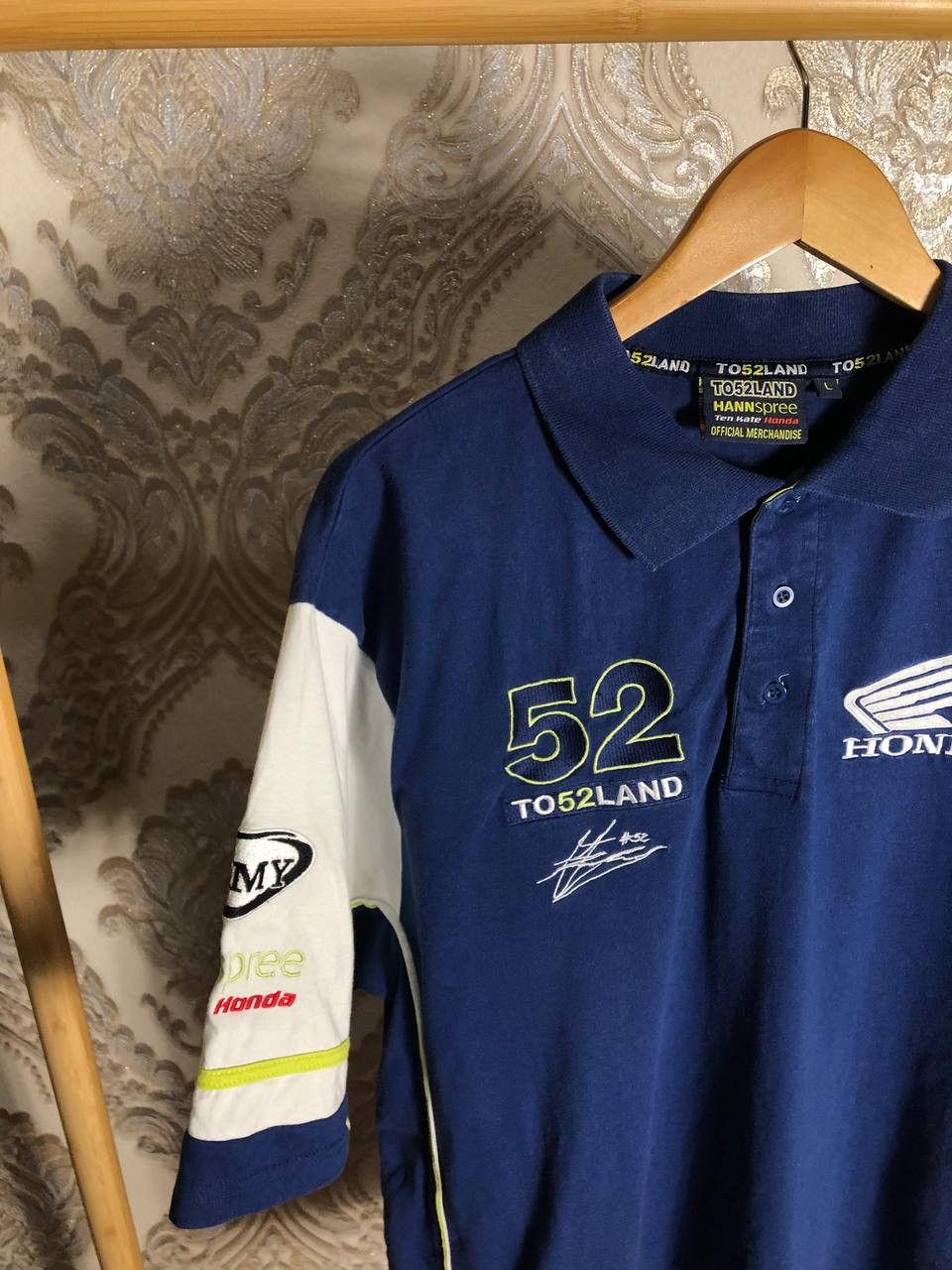 NASCAR VINTAGE HONDA RACING T-SHIRT MOTORCYCLE RETRO BIKE Y2K 90s Size US XL / EU 56 / 4 - 3 Thumbnail