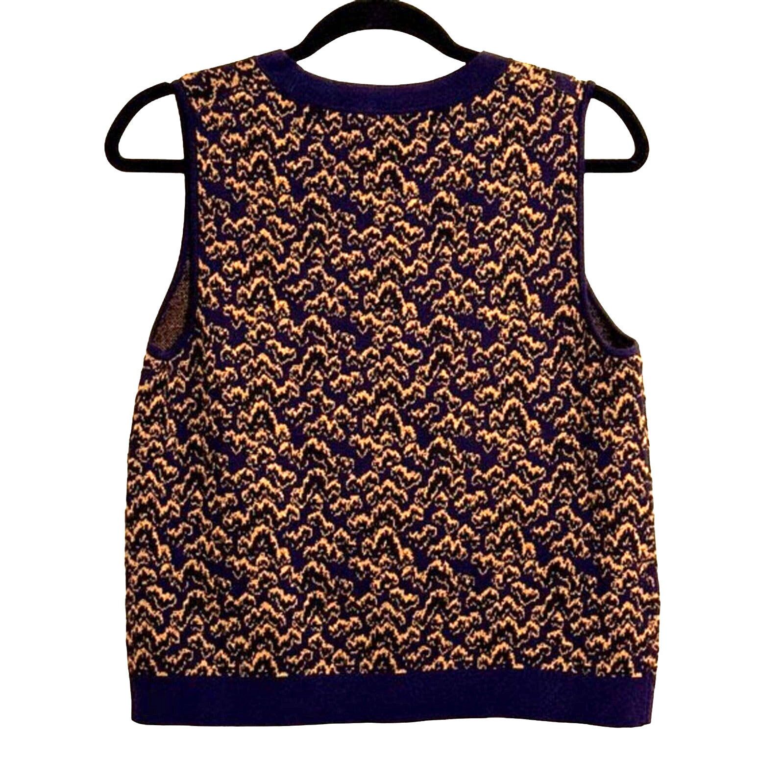 Ann Taylor ANN TAYLOR Cashmere Wool Blend Sleeveless Sweater Vest Size M / US 6-8 / IT 42-44 - 4 Thumbnail