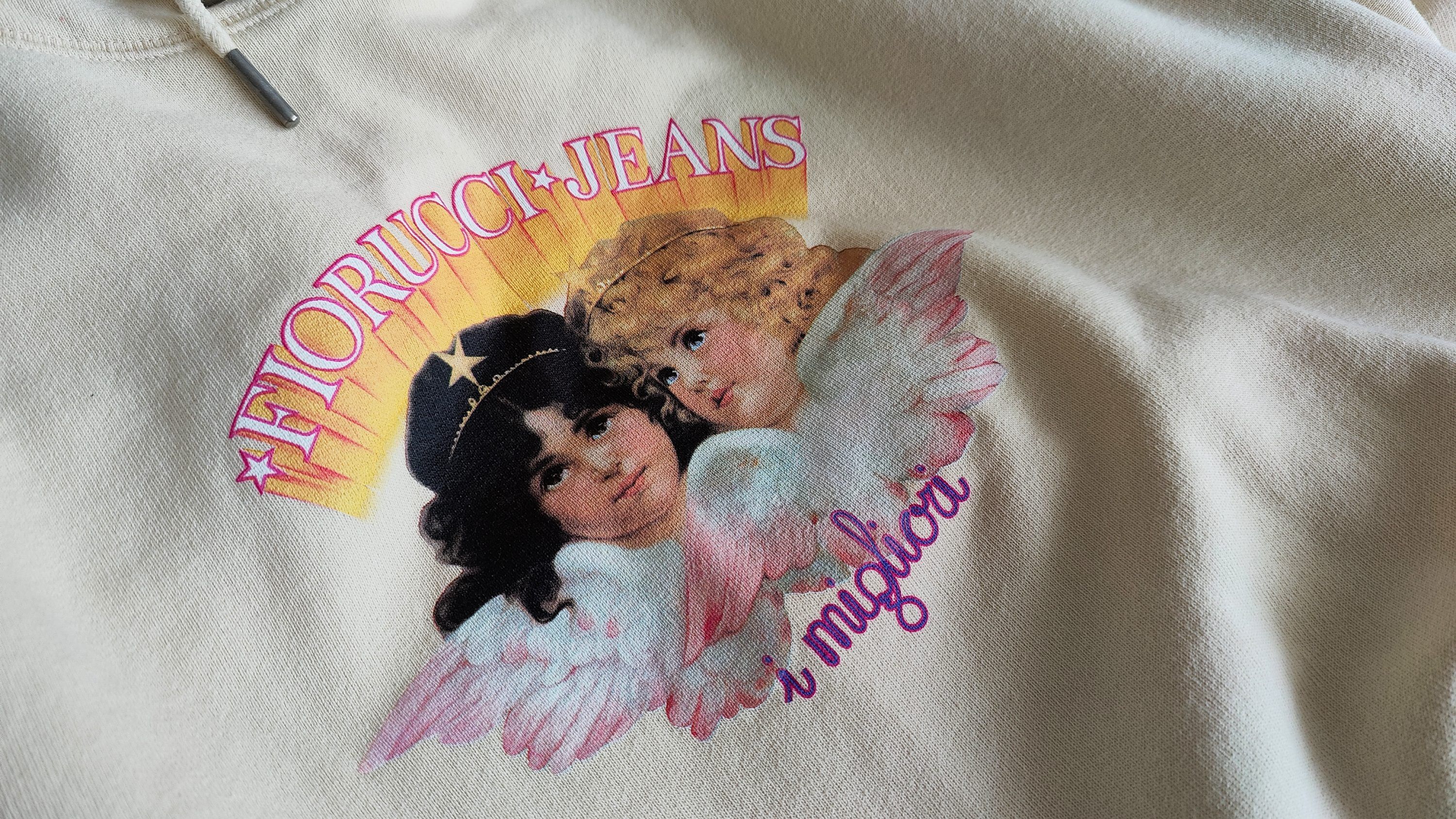 Fiorucci Fiorucci Raphael s Angels Heavy Cream Sweatshirt Hoodie Grailed