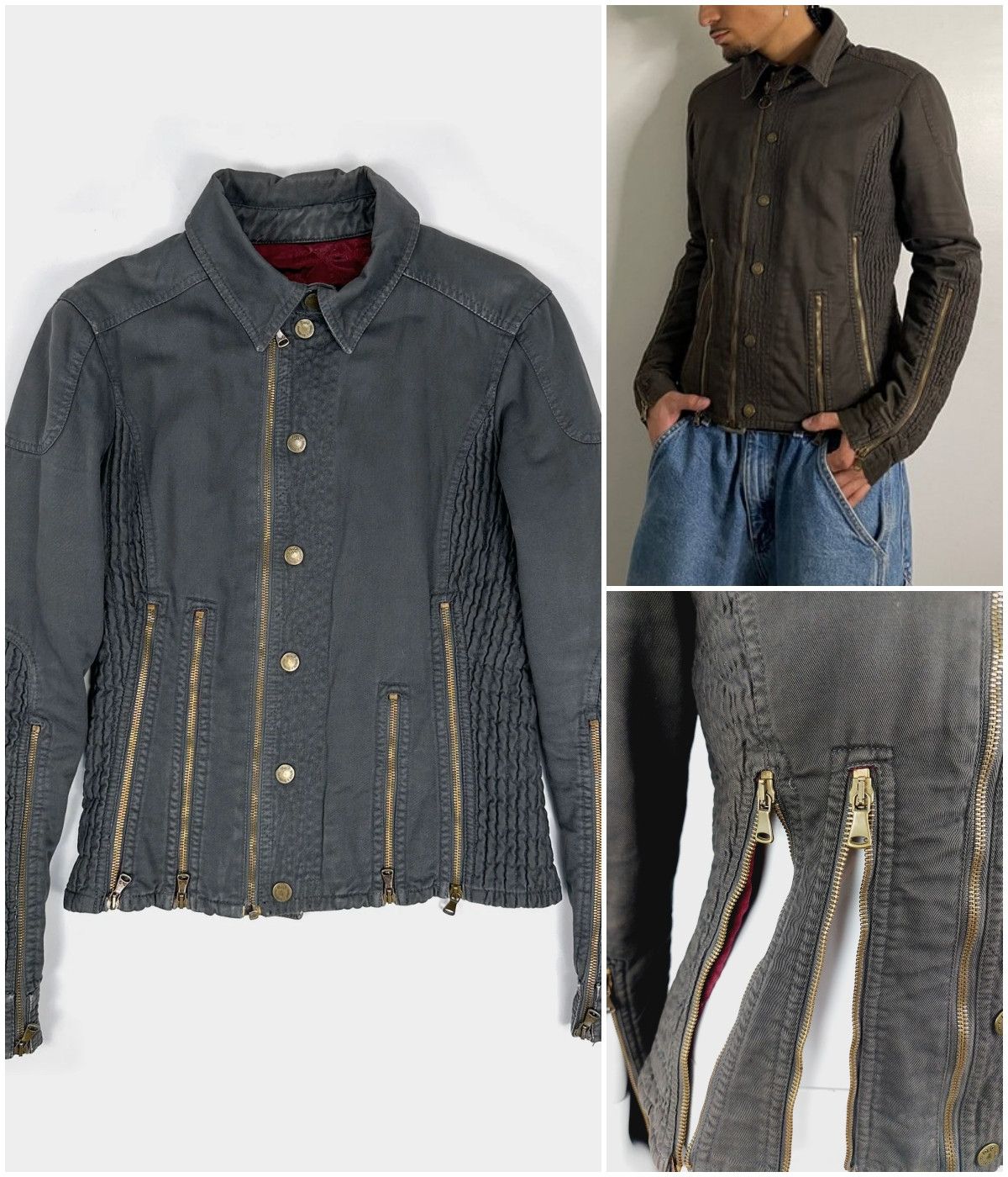 Dolce & Gabbana D&G Dolce and Gabbana Zip Zipper Panel Cargo Jacket Size US S / EU 44-46 / 1 - 1 Thumbnail