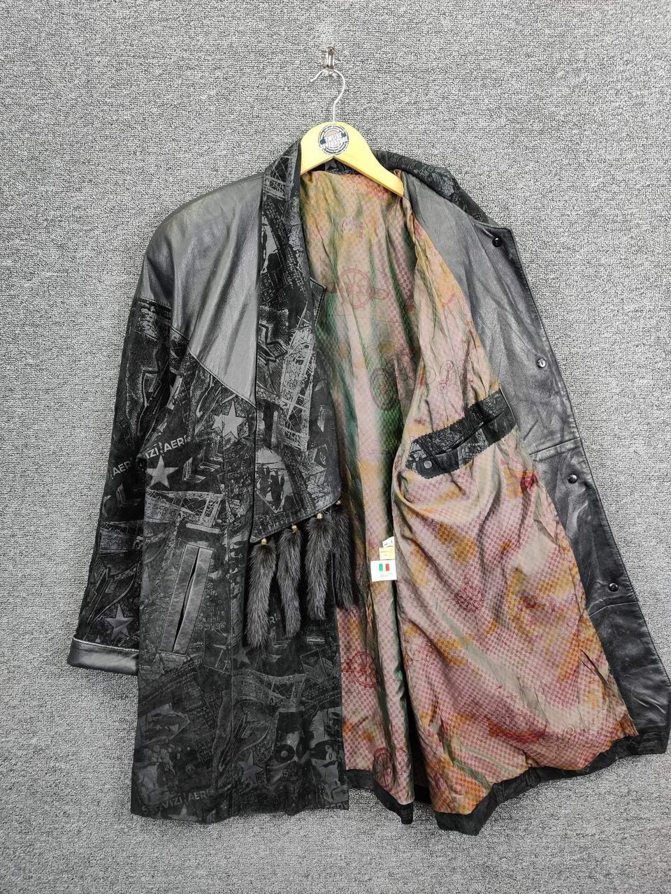 The Unbranded Brand Nice 🔥Vintage Leather Long Jacket Nice Design Size US M / EU 48-50 / 2 - 8 Thumbnail