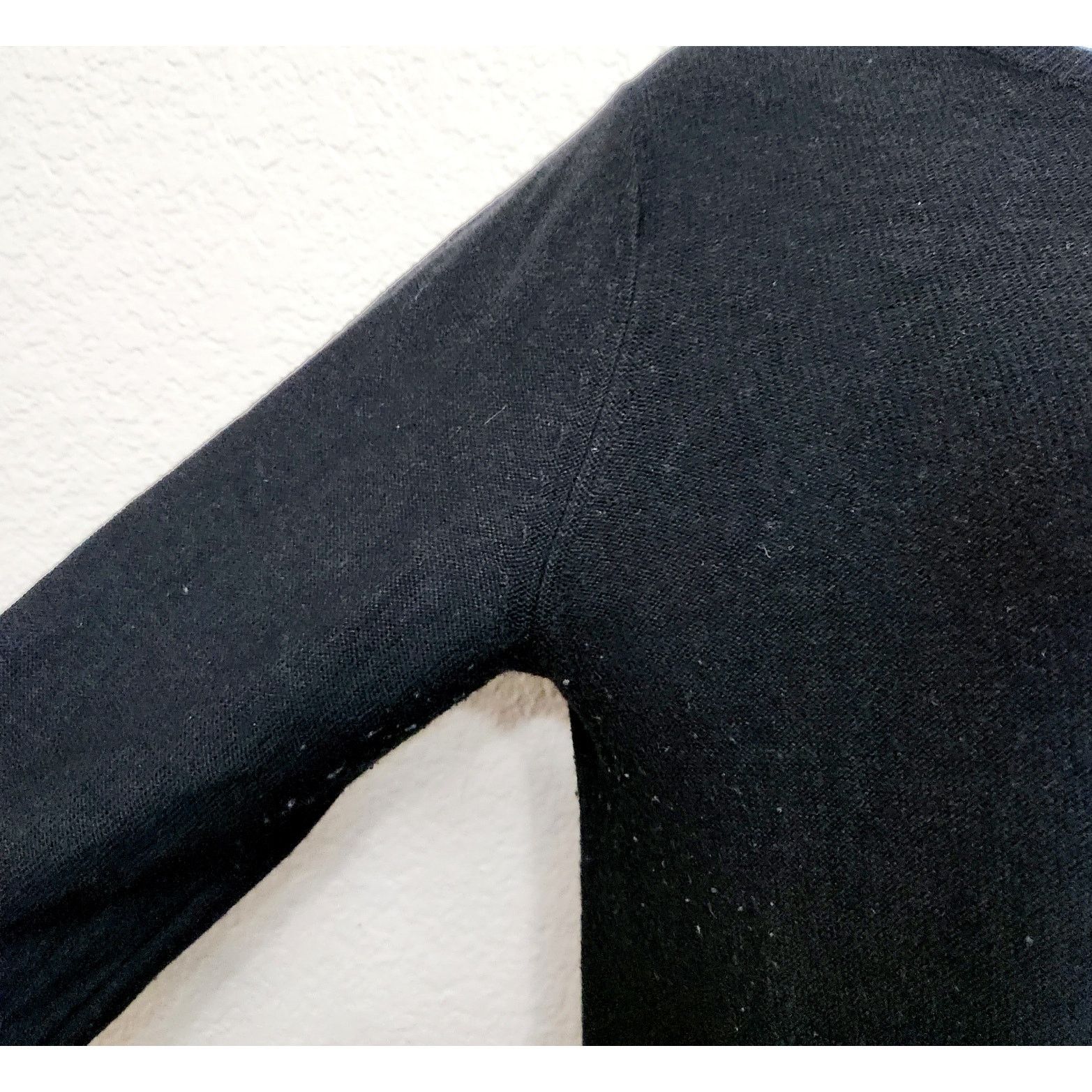Other Two Twenty Five Black Cashmere Blend Top M Faux Back Zip Size M / US 6-8 / IT 42-44 - 3 Thumbnail