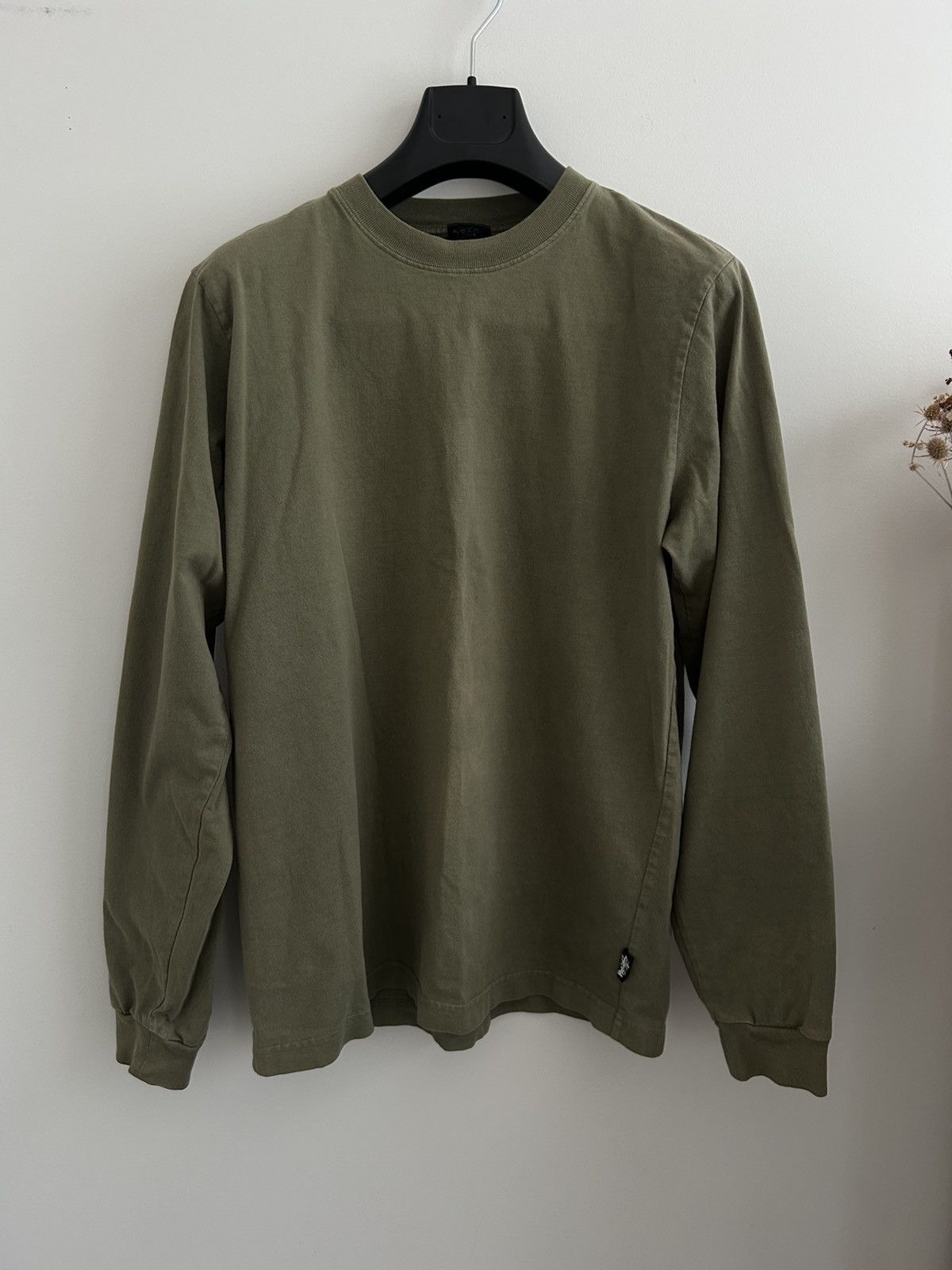 Stussy Stussy overdyed long-sleeve tee - green Size US M / EU 48-50 / 2 - 1 Thumbnail