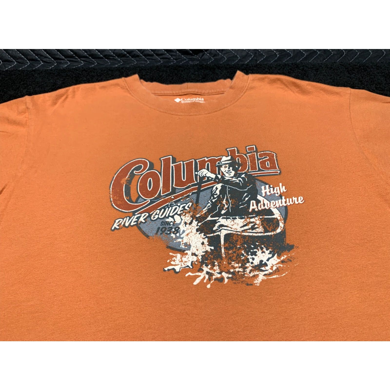 Vintage Columbia River Guides High Adventure Orange Short Sleeve Button-Up Mens Large L Size US L / EU 52-54 / 3 - 3 Thumbnail