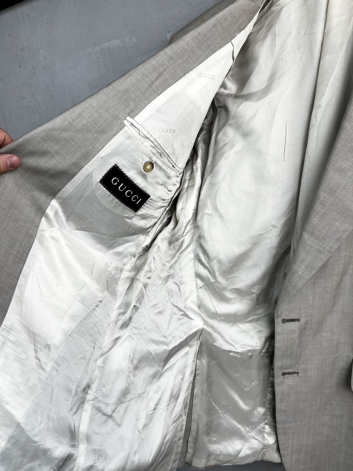 Gucci × Vintage Gucci blazer jacket vintage 90s Size 52R - 20 Thumbnail