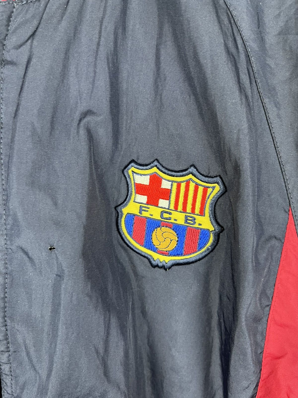 Nike Vintage 90s FC Barcelona Nike Logo Jacket BlokeCore Size US XL / EU 56 / 4 - 6 Thumbnail