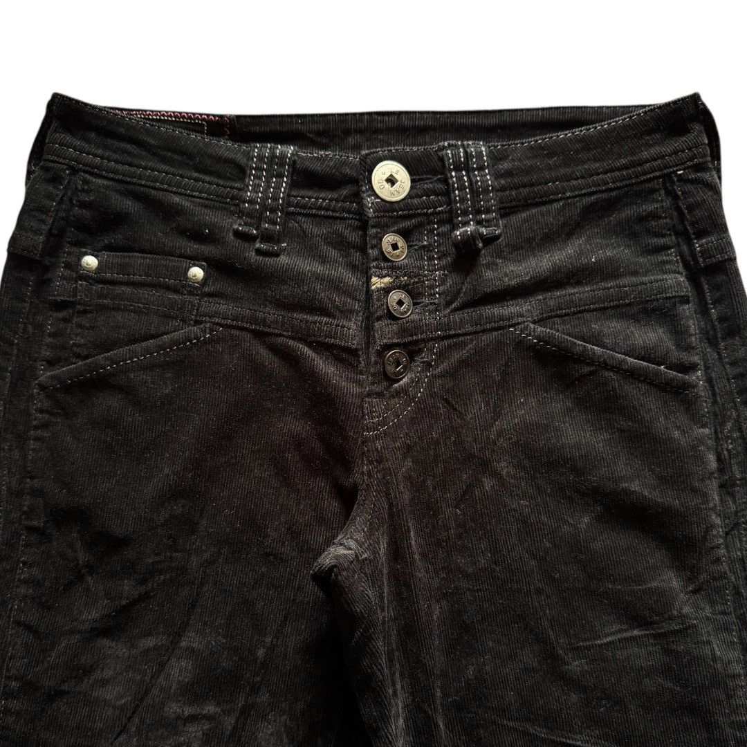 Marithe + Francois Girbaud Marithe Francois Girbaud Black Mad Flare Corduroy Pants Size US 31 - 3 Thumbnail