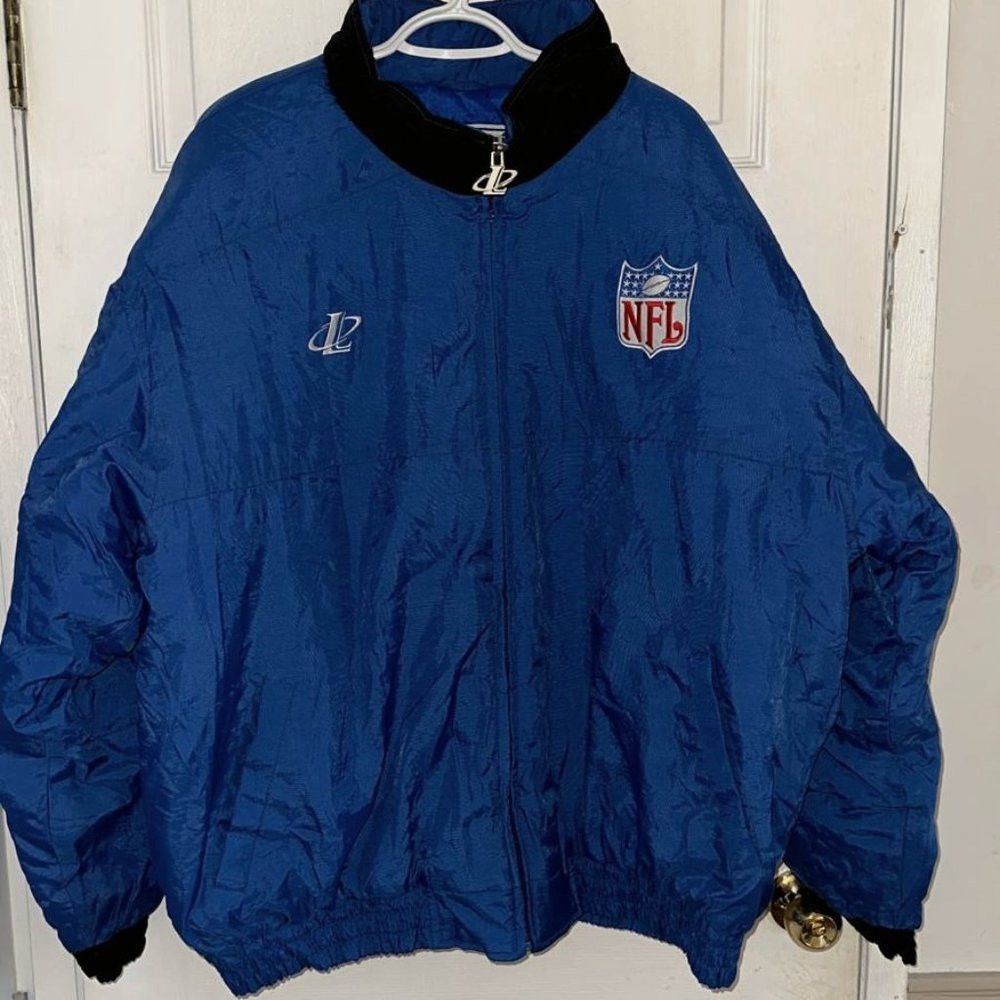 Vintage Vintage Logo Athletic Quilt lined Blue Jacket Men's Size 2X Size US XXL / EU 58 / 5 - 1 Thumbnail
