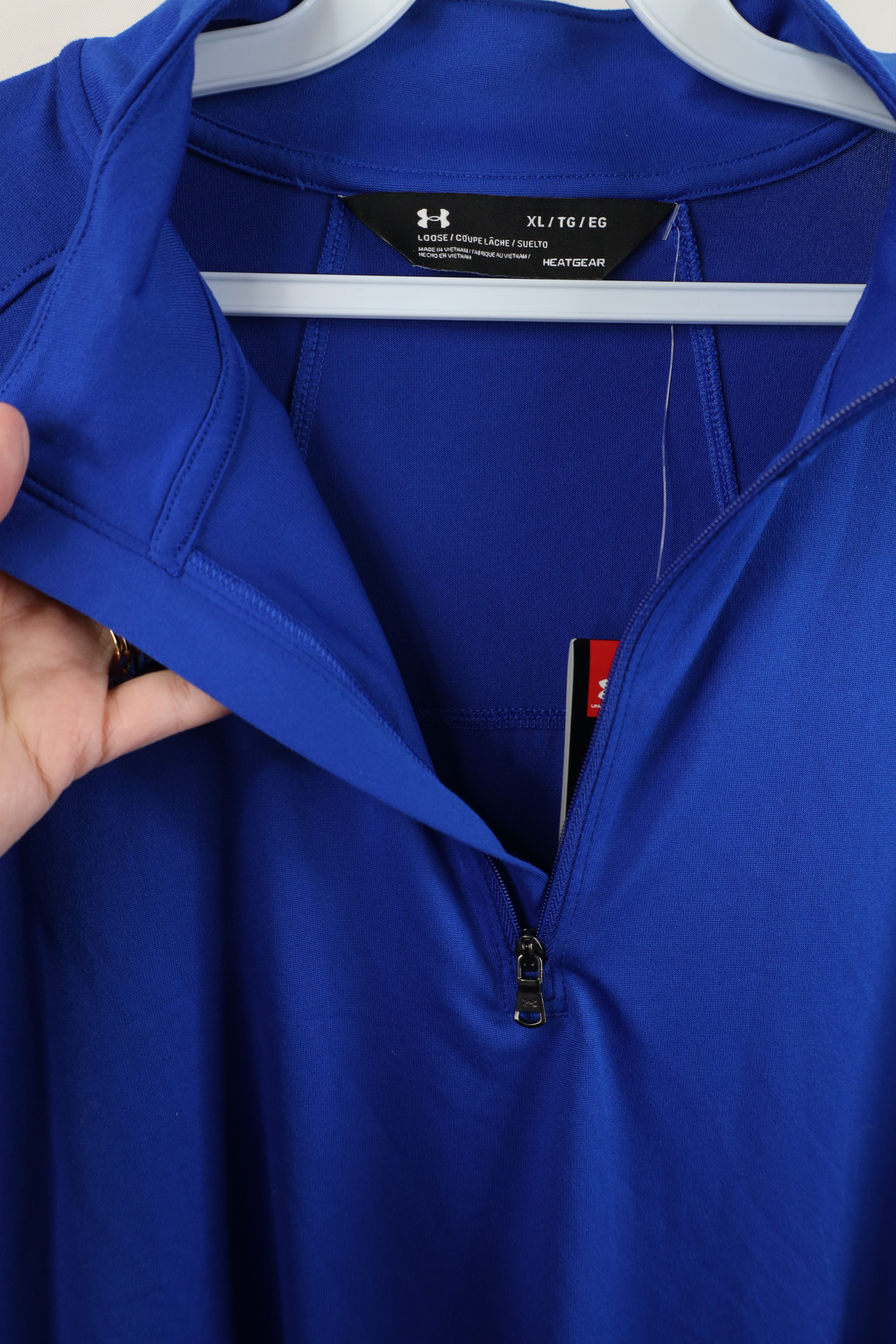 Under Armour New Under Armour Half Zip Pullover Jacket Top Royal Blue Size US XL / EU 56 / 4 - 8 Thumbnail