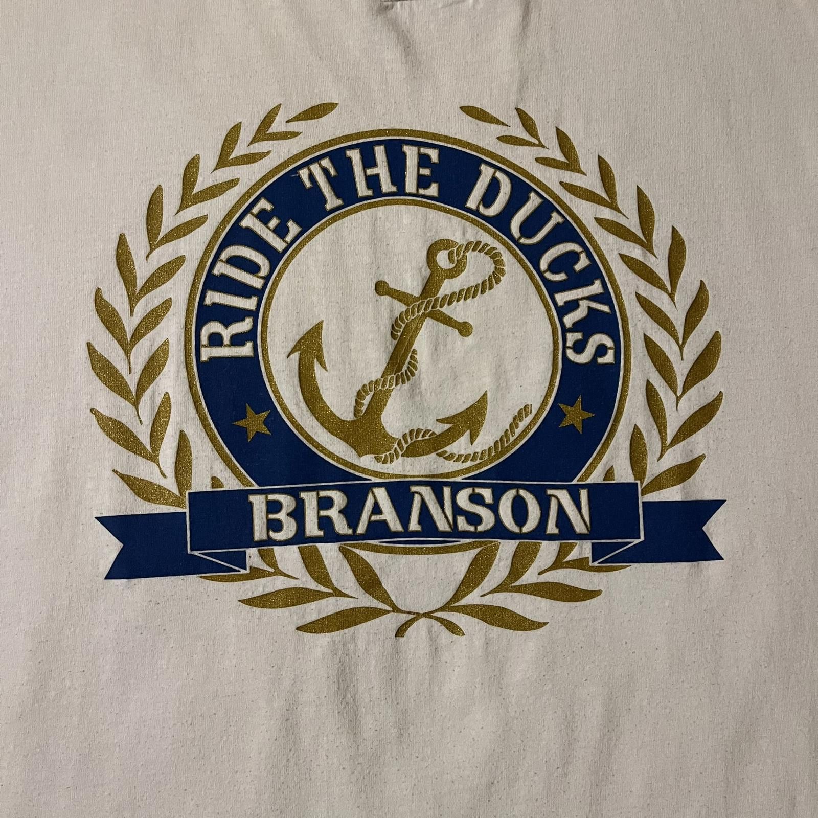 Fruit Of The Loom VTG 90s Ride the Ducks Branson WHT Single Stitch Graphic Tee Size US XL / EU 56 / 4 - 3 Thumbnail