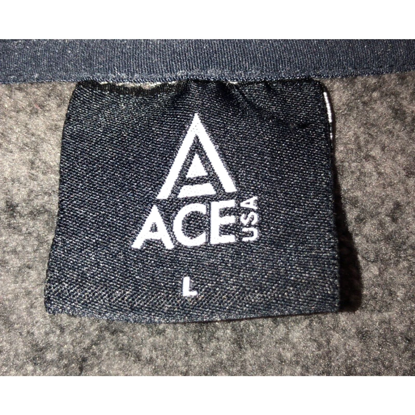 Vintage Ace USA Mens Gray Full Zip Hoodie Size L Size US L / EU 52-54 / 3 - 6 Thumbnail