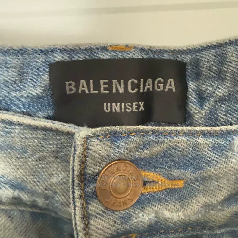 Balenciaga Balenciaga size S Mud season 23ss reverse distressed jeans Size US 27 - 3 Thumbnail